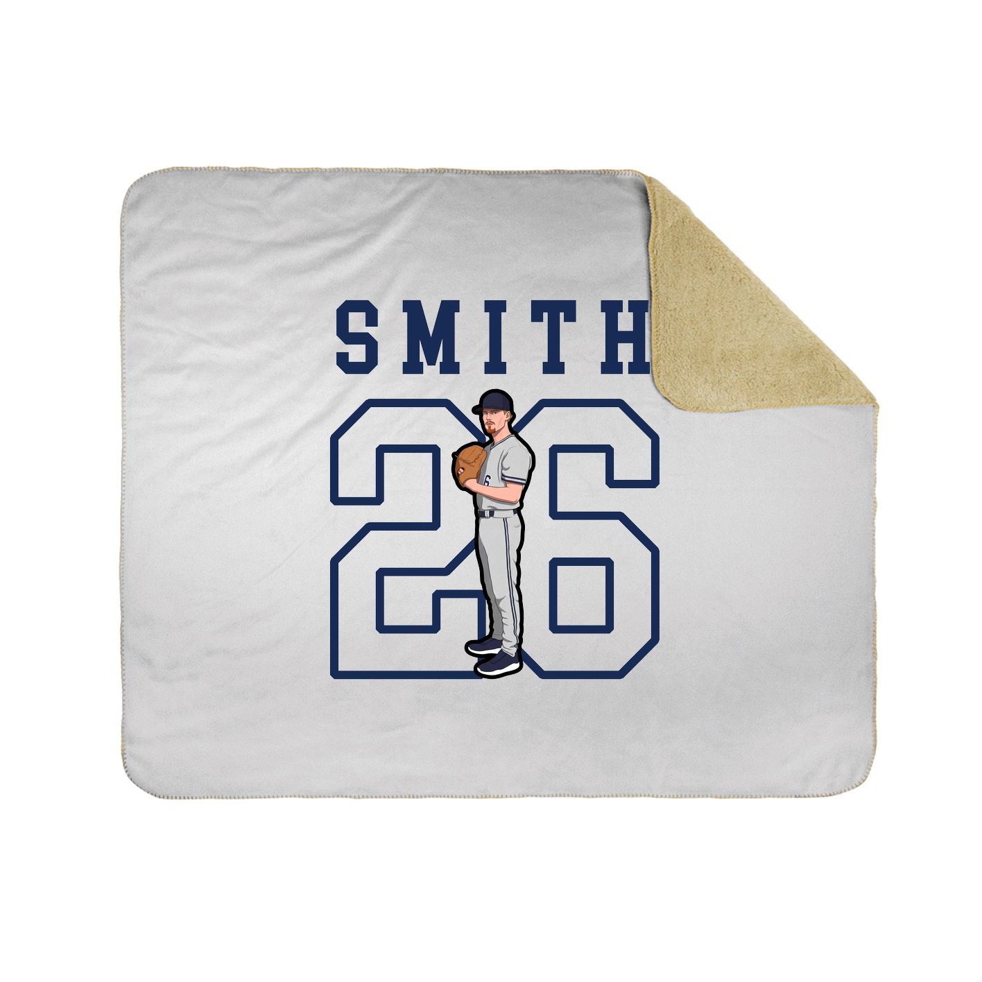 Throw Blanket — Shirsey in White