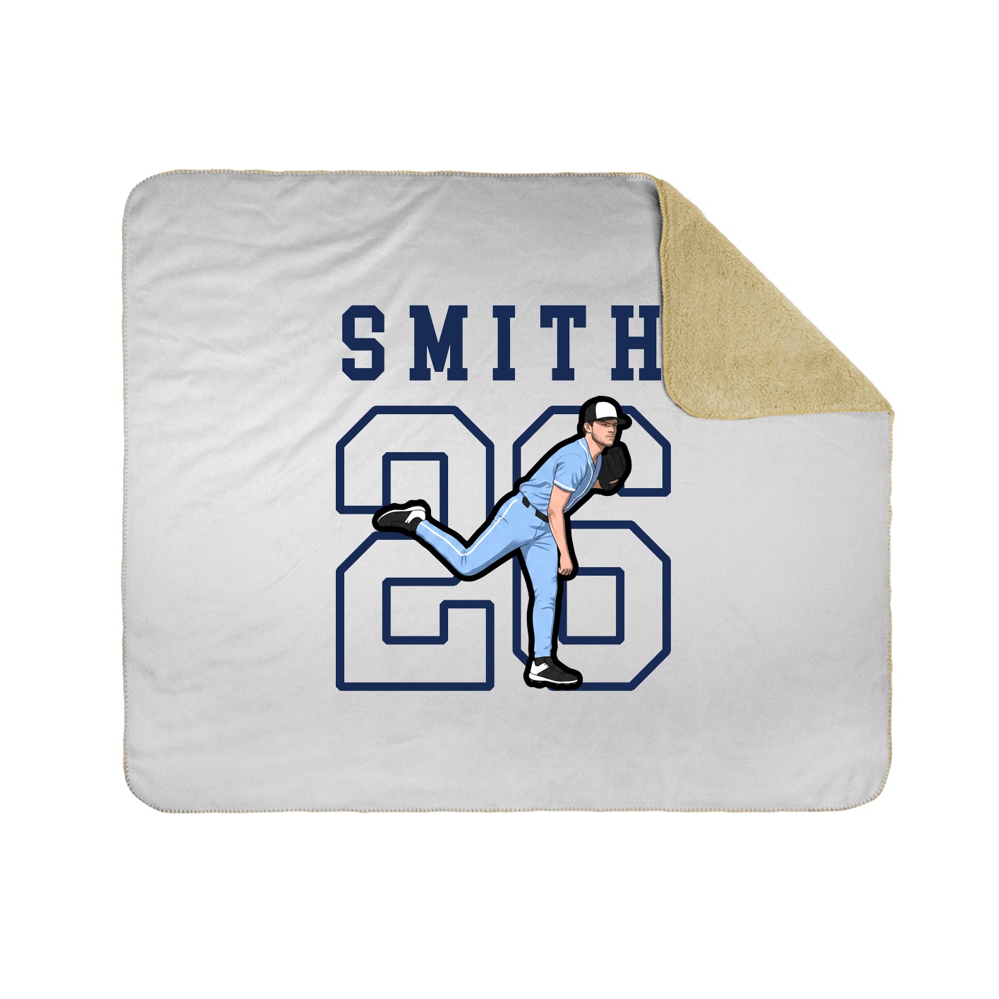 Throw Blanket — Shirsey in White