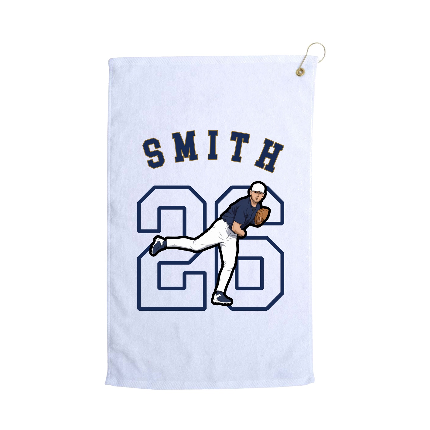 Golf Towel — Shirsey Arch in White