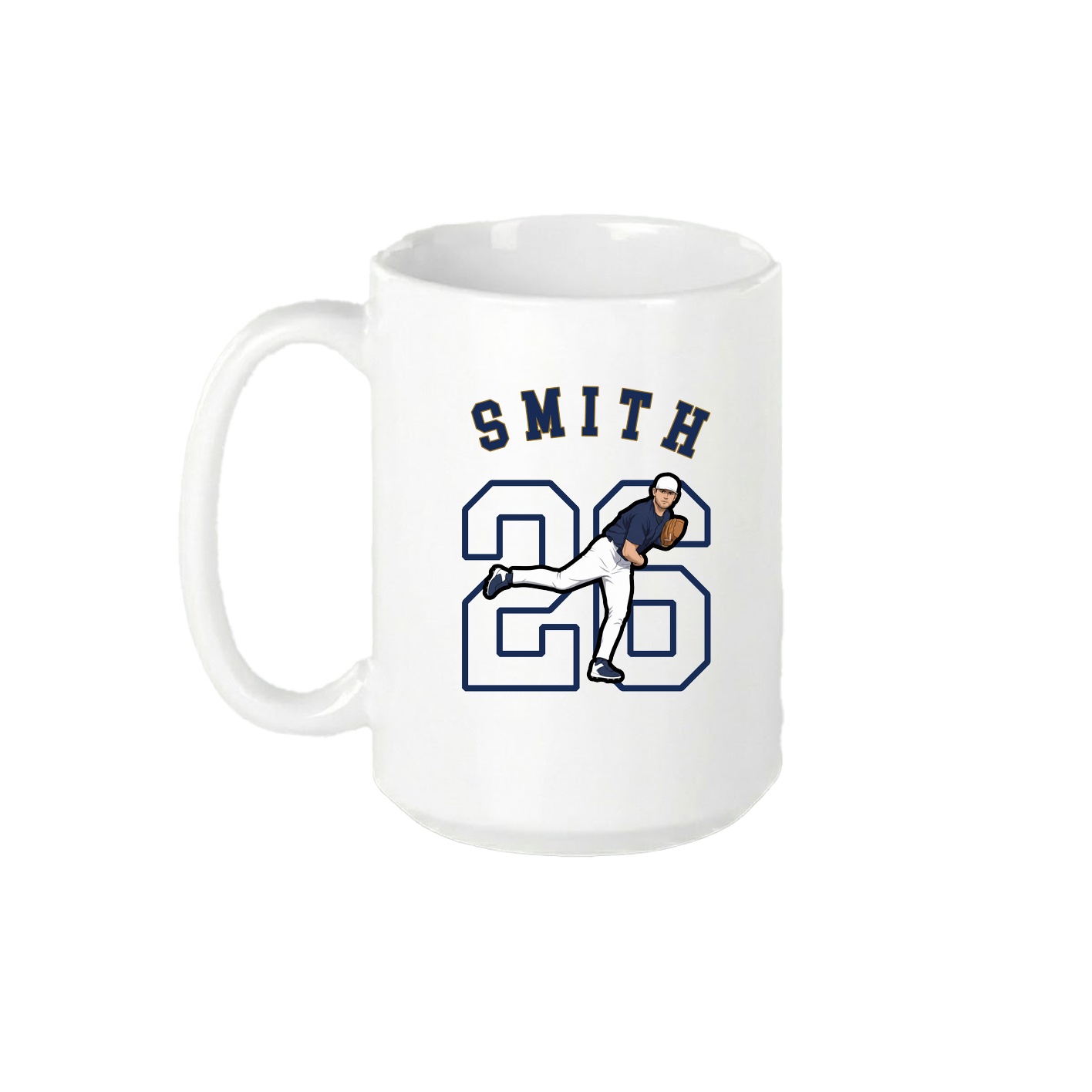 15oz Coffee Mug — Shirsey Arch in White