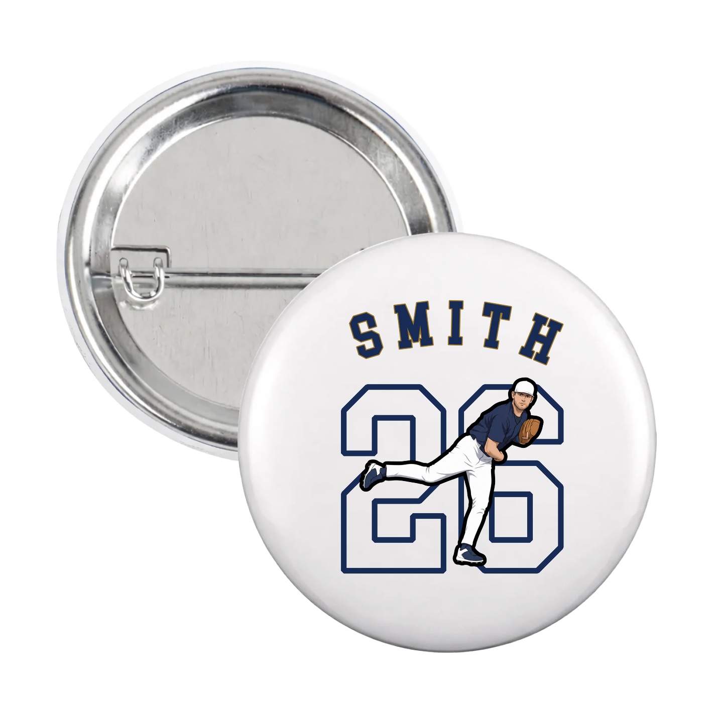 Game Day Button — Shirsey Arch in White