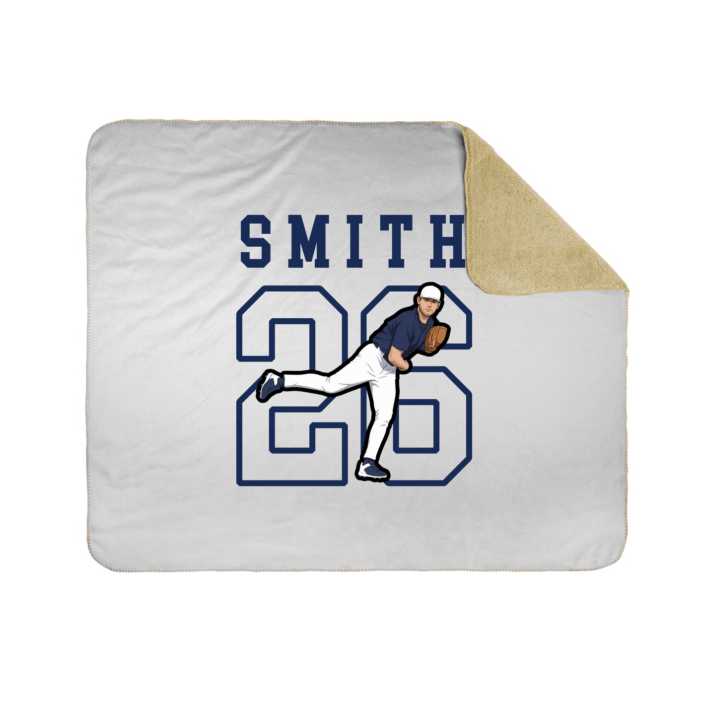 Throw Blanket — Shirsey in White