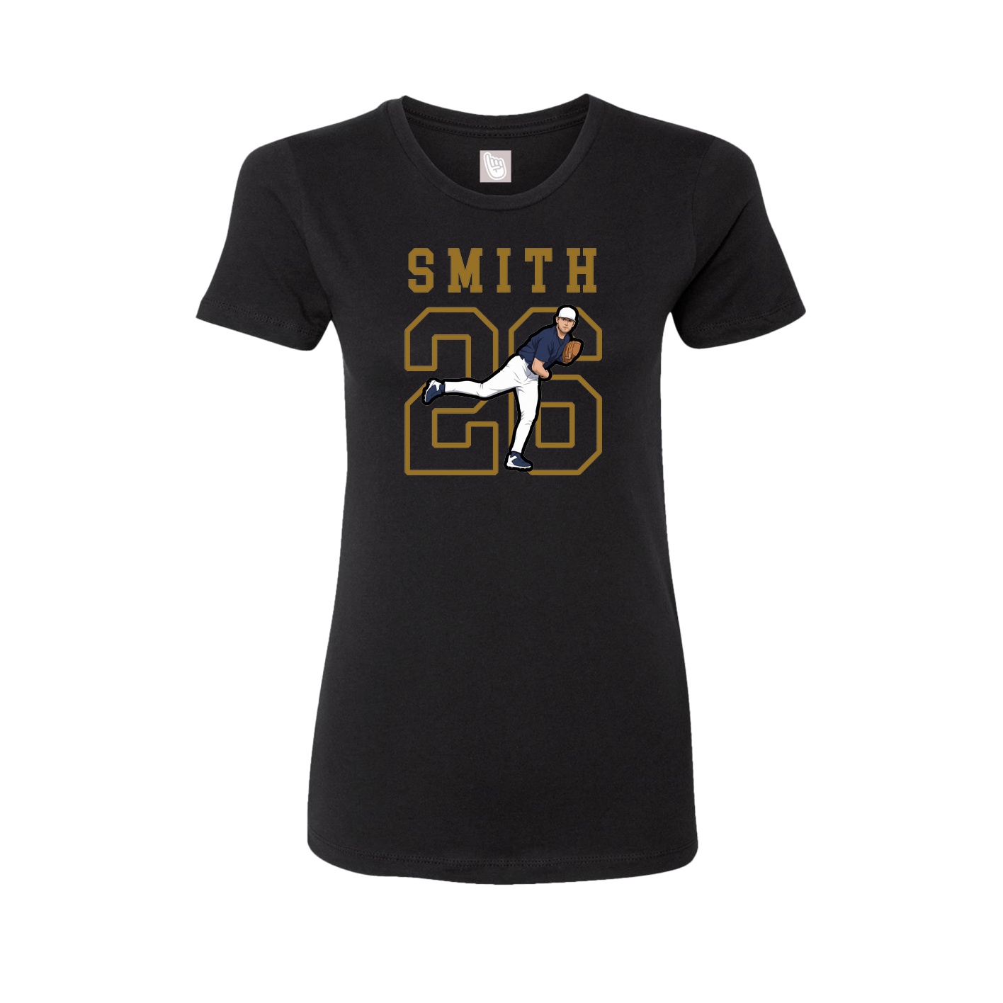 Fitted Women's Tee — Shirsey in Black