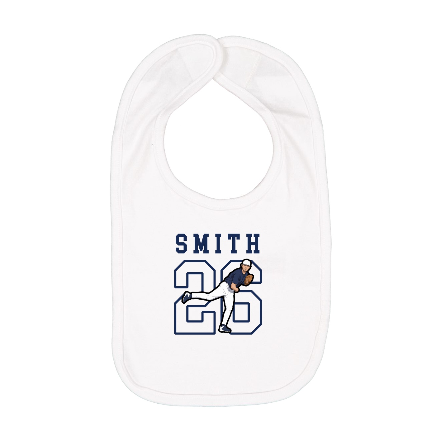 Infant Bib — Shirsey in White