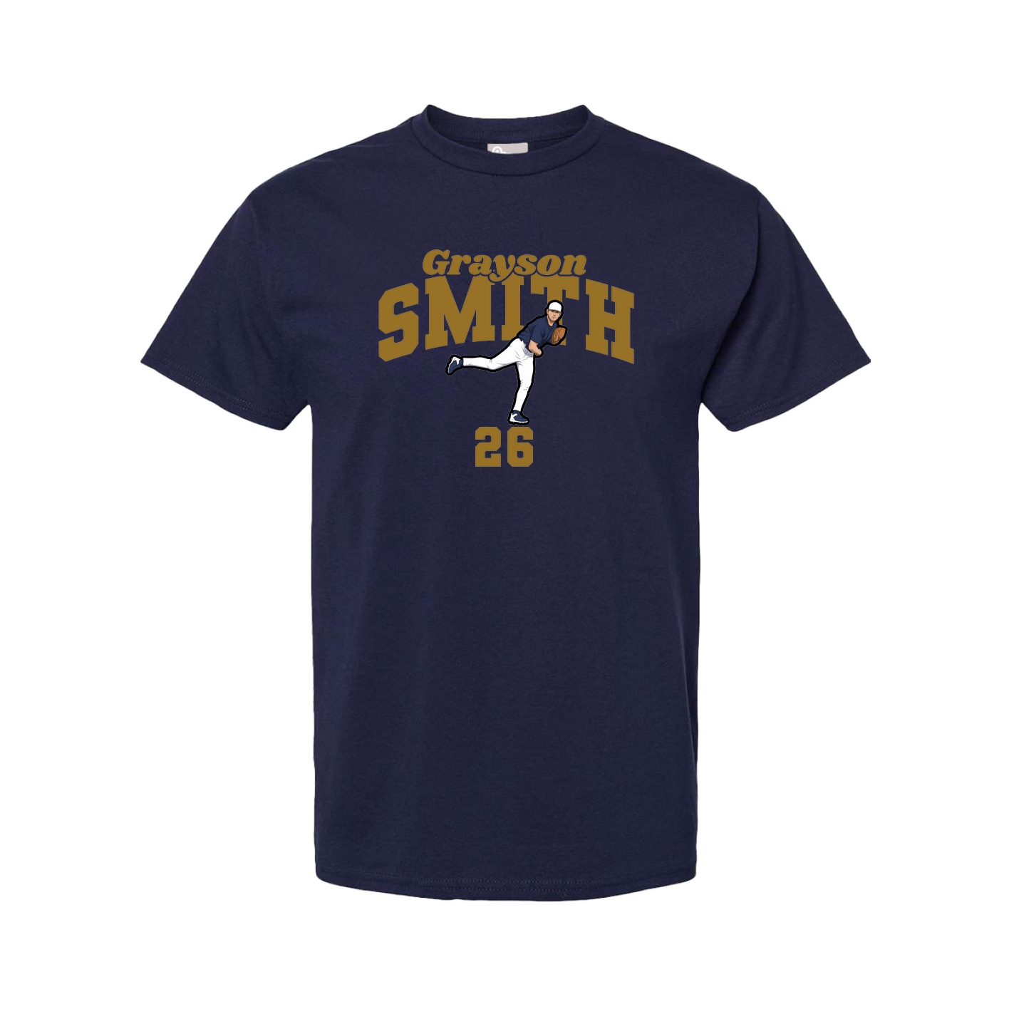 Youth Tee — Signature Arch in Navy