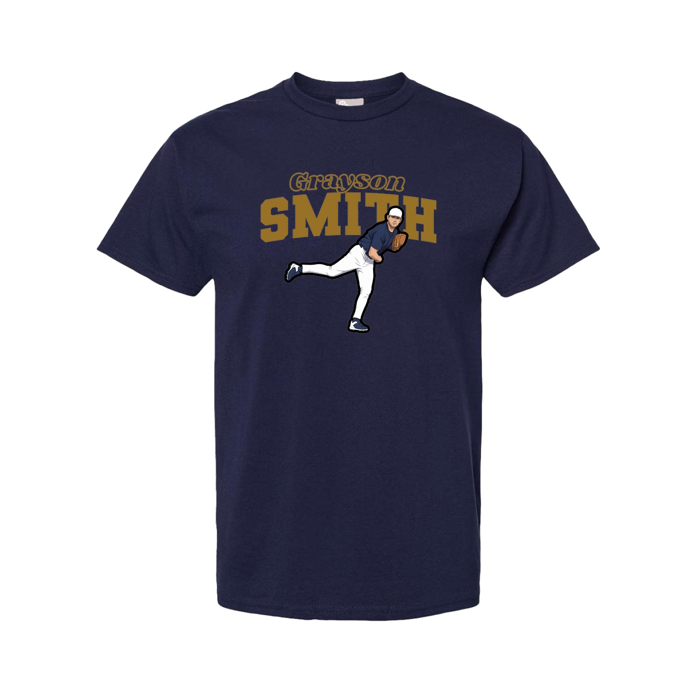 Tee — Name Arch in Navy