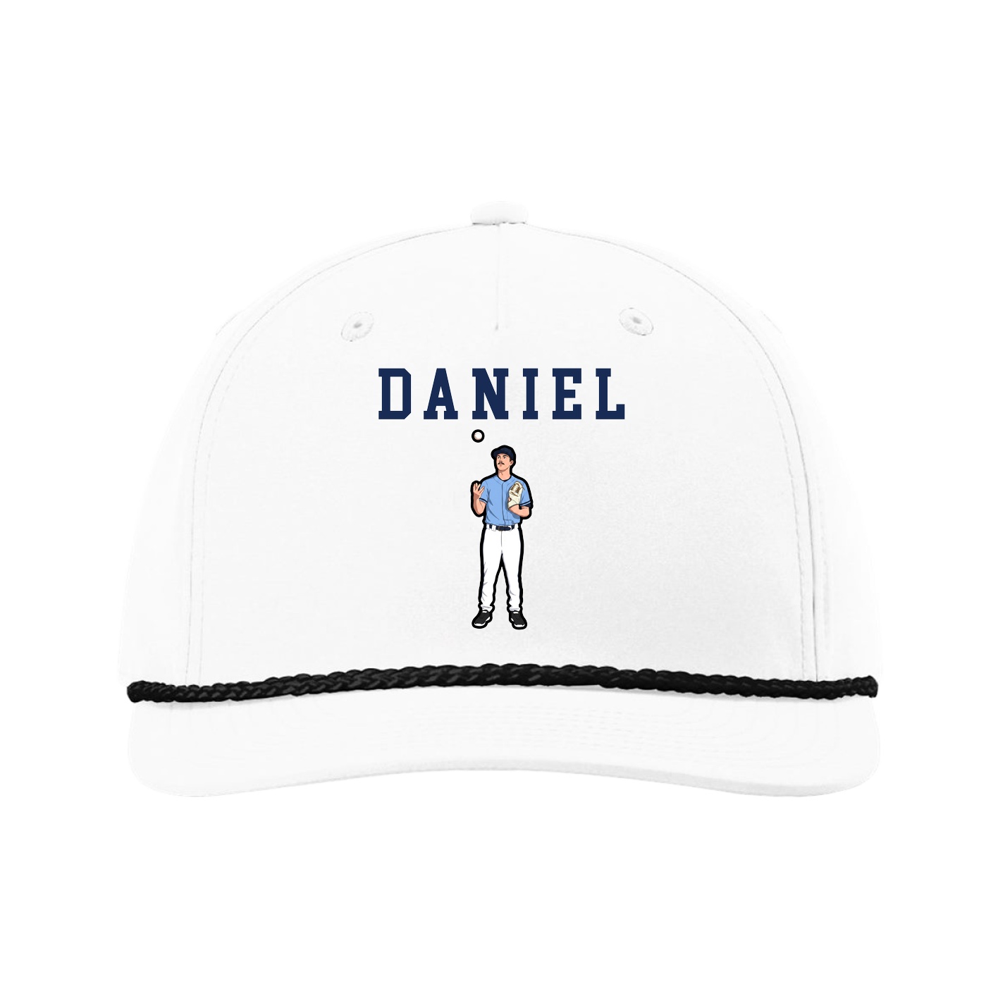 Five-Panel Classic Rope Cap — Shirsey in White
