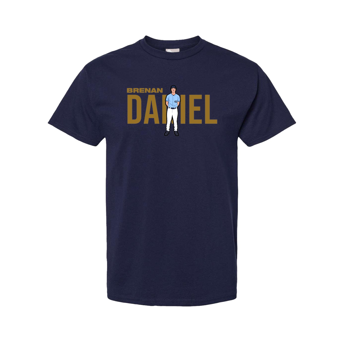 Youth Tee — Player Name in Navy