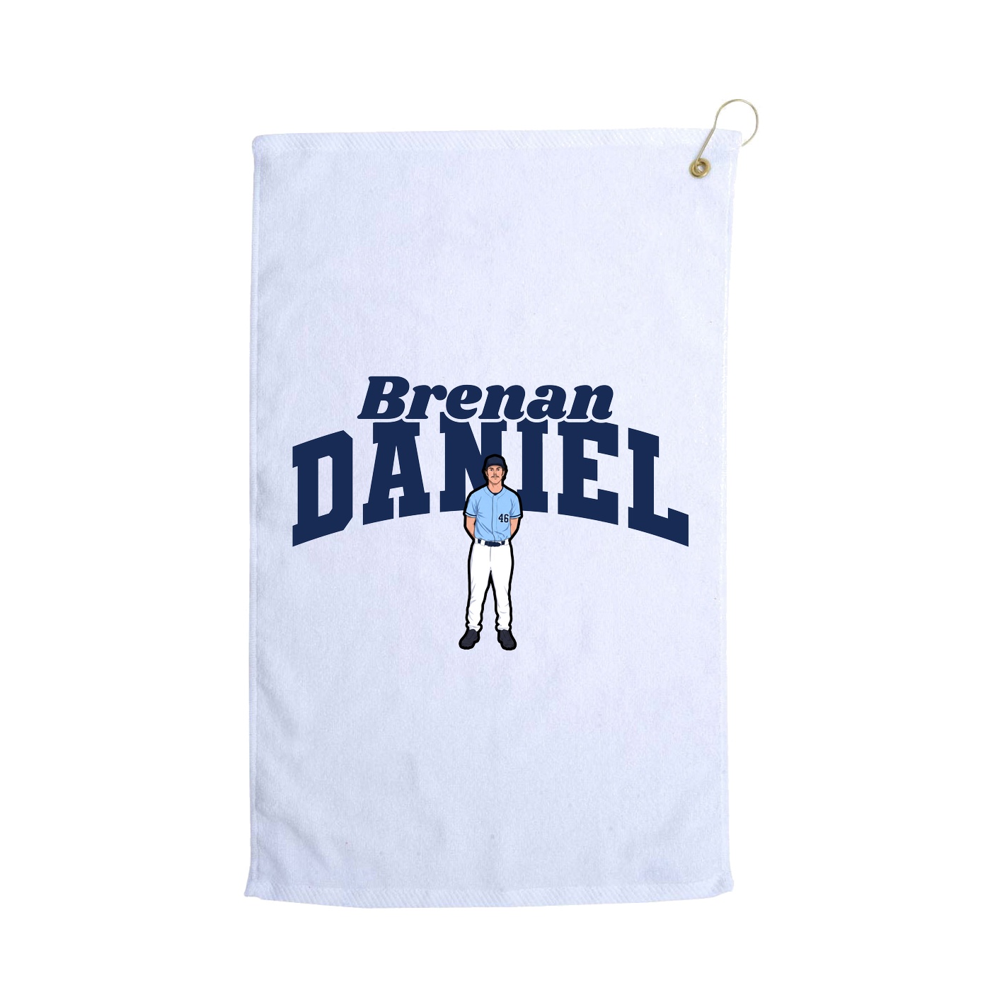 Golf Towel — Signature Arch in White