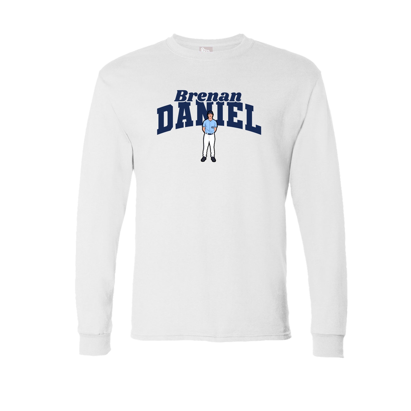 Long Sleeve Tee — Signature Arch in White