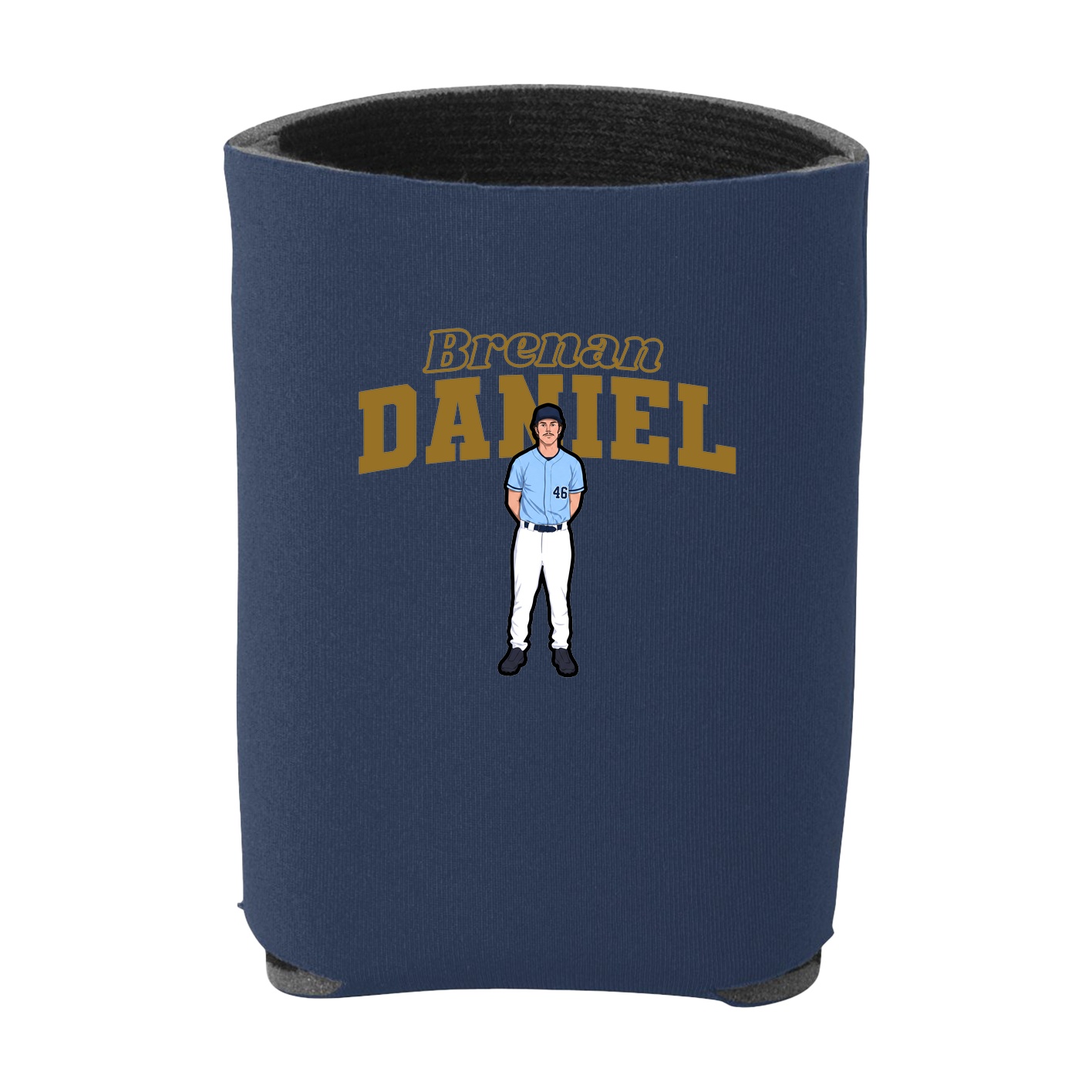 Can Holder — Name Arch in Navy