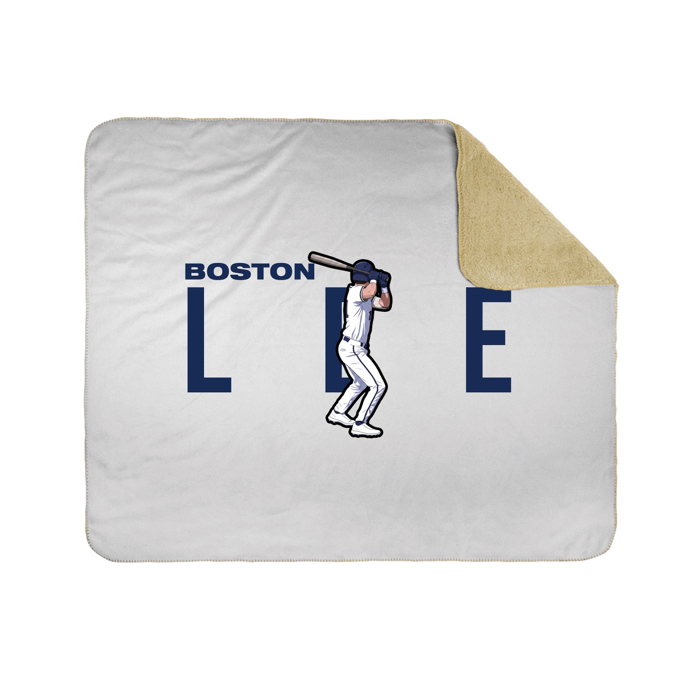 Throw Blanket — Player Name in White