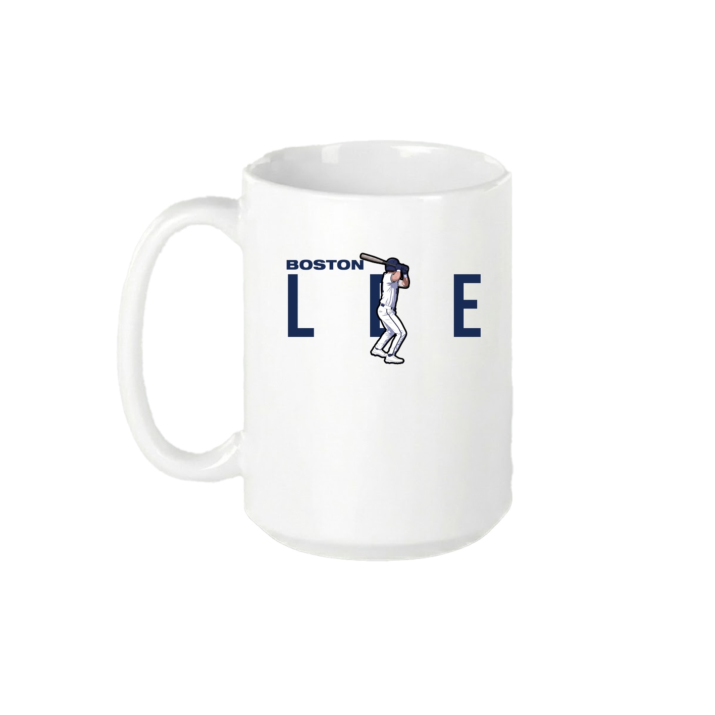 15oz Coffee Mug — Player Name in White
