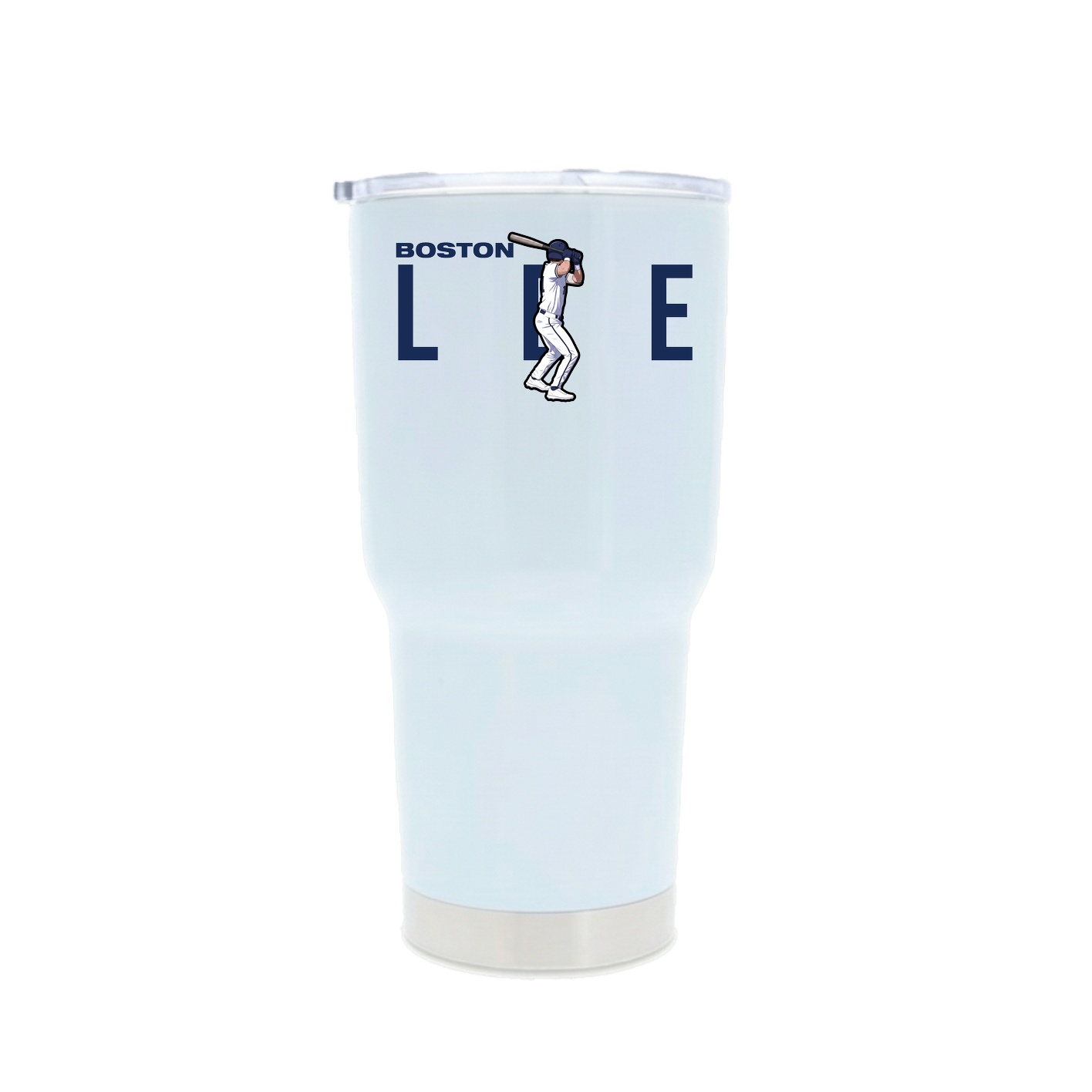 30oz Stainless Steel Tumbler — Player Name in White