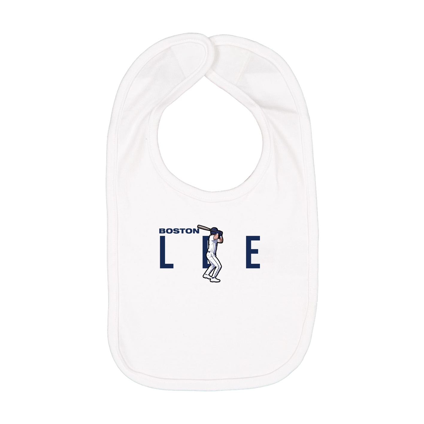 Infant Bib — Player Name in White