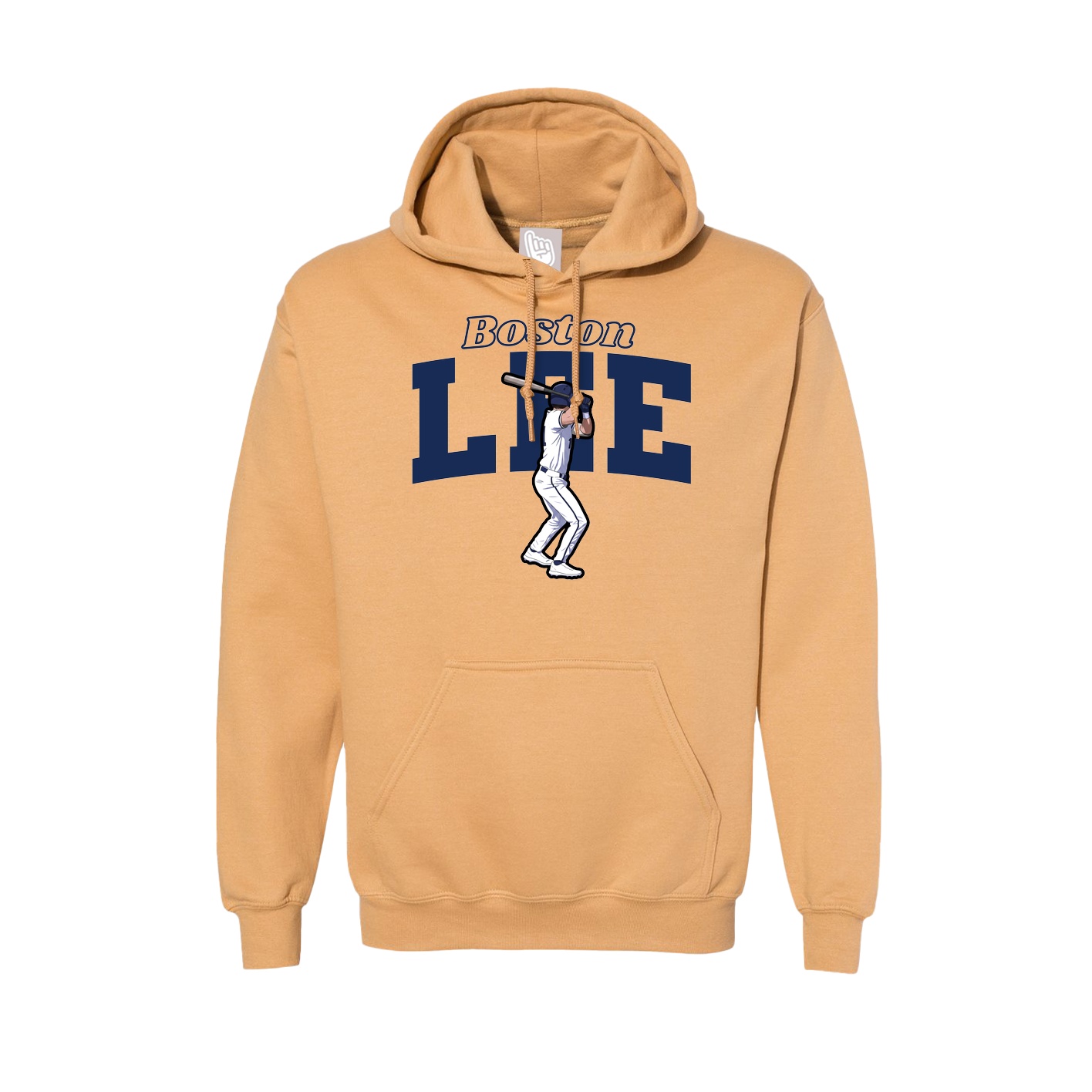 Hoodie — Name Arch in Vegas Gold