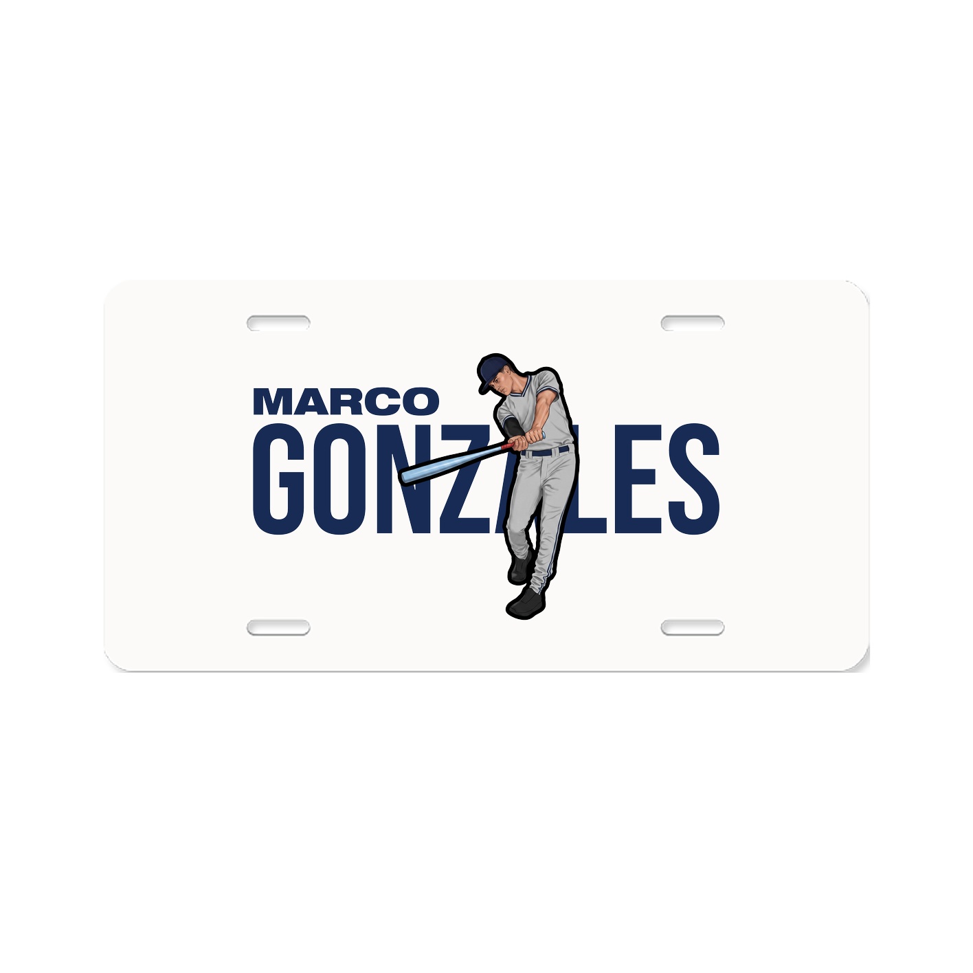 License Plate — Player Name in Classic