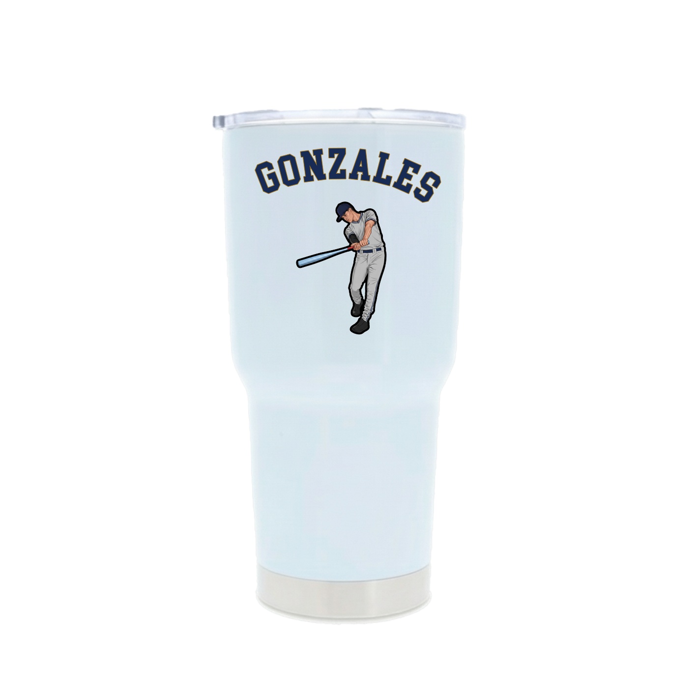 30oz Stainless Steel Tumbler — Shirsey Arch in White