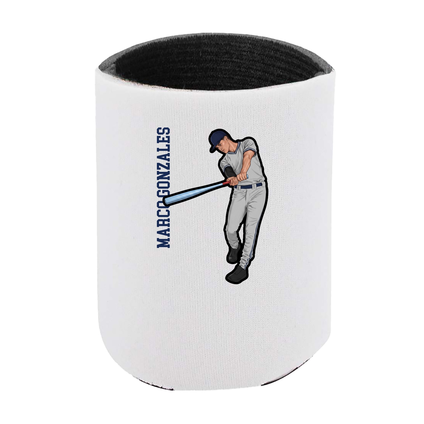Can Holder — Name Vertical in White