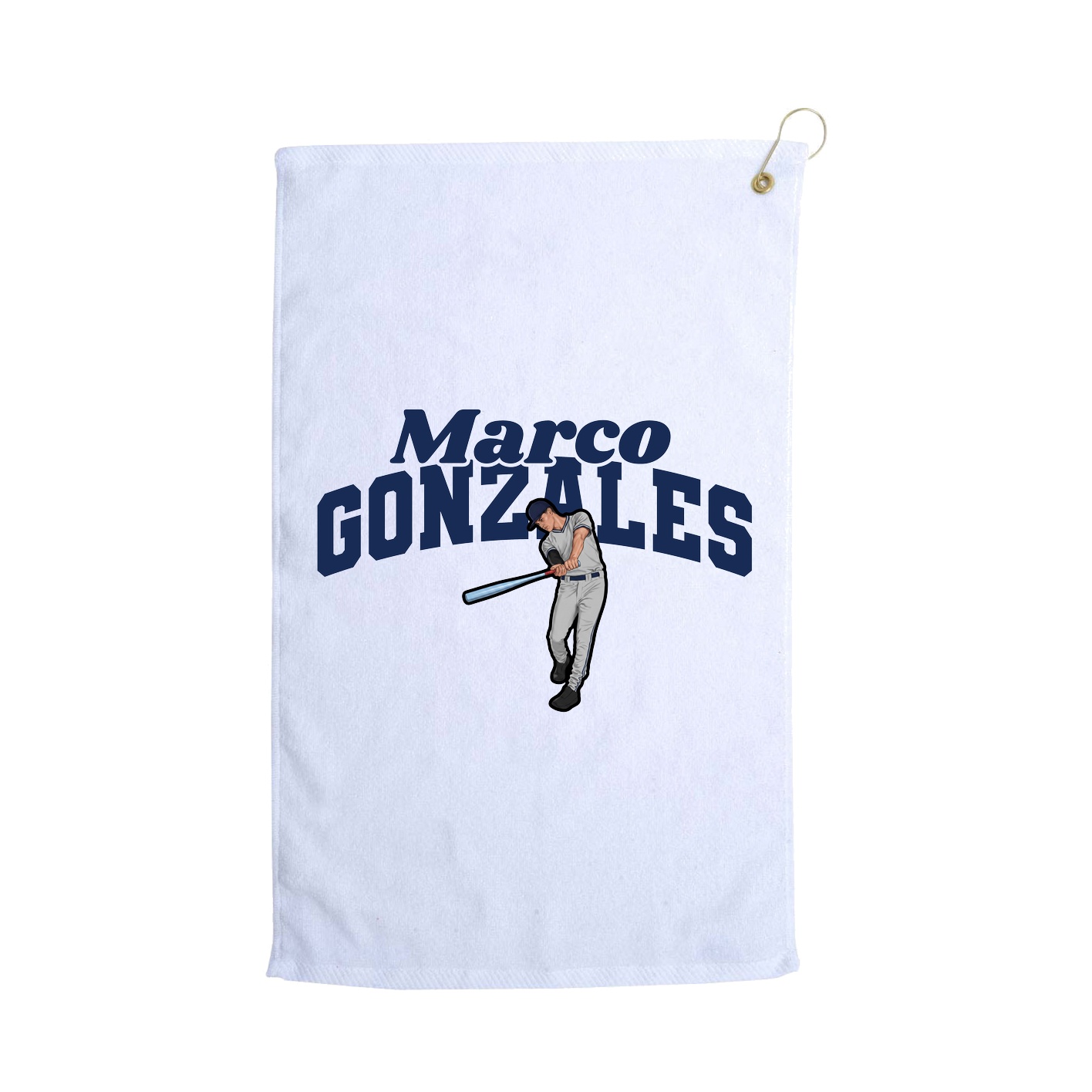 Golf Towel — Signature Arch in White