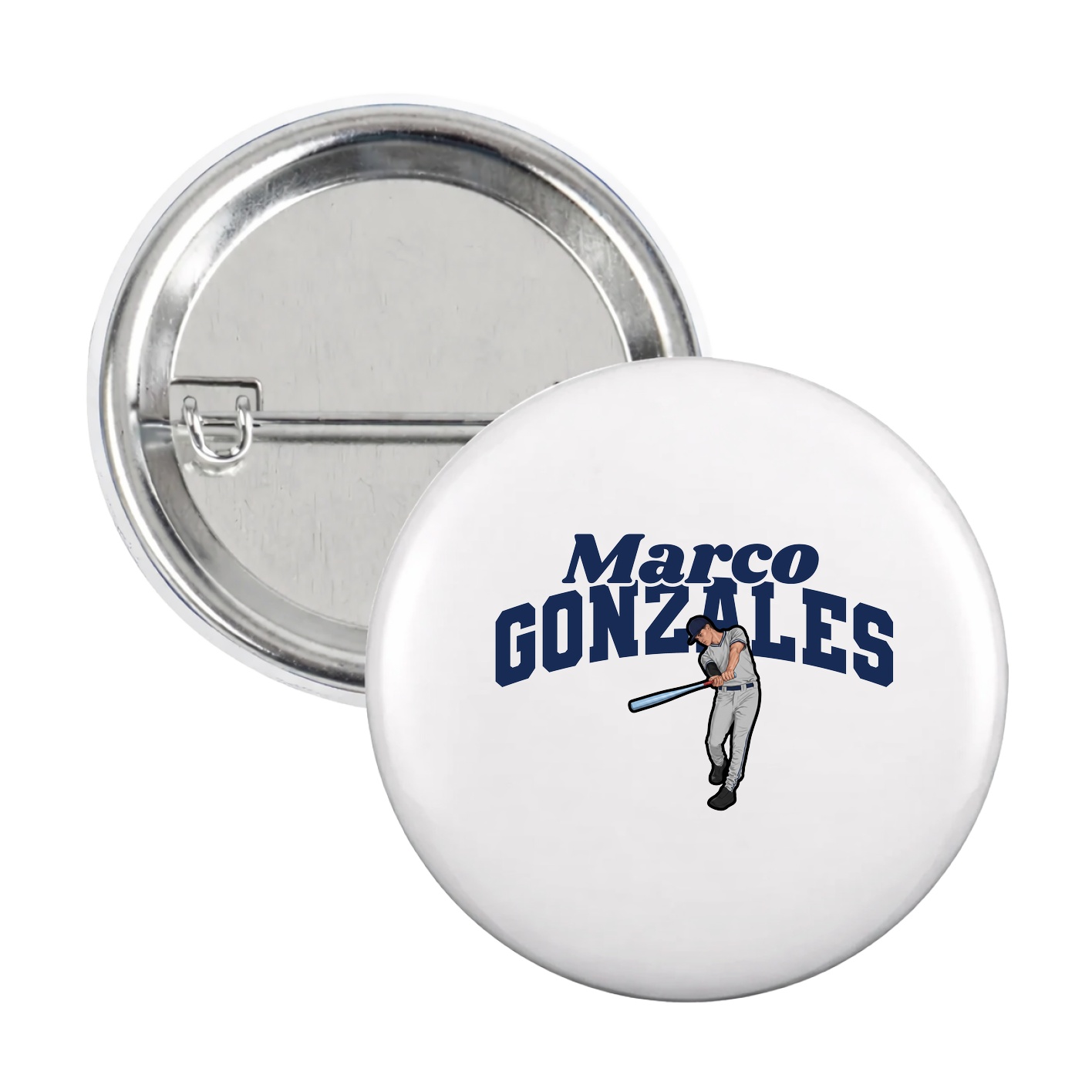 Game Day Button — Signature Arch in White