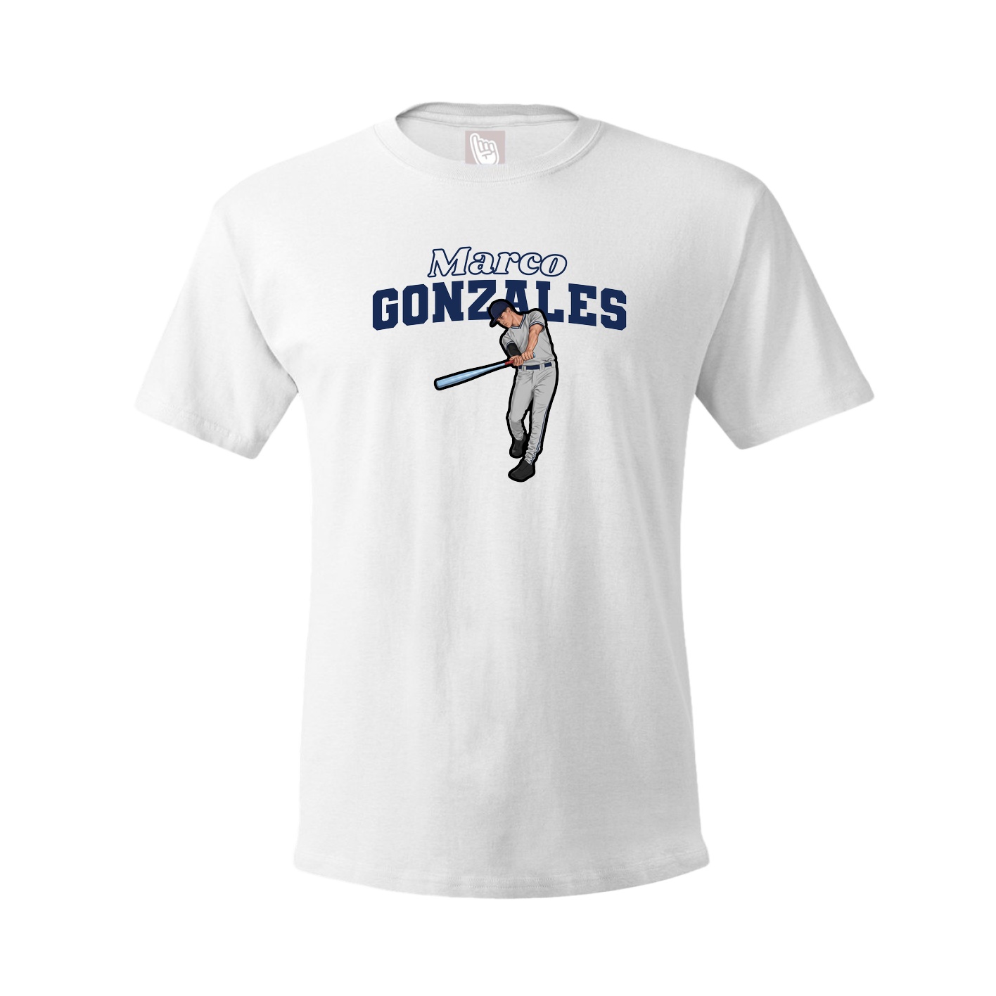 Youth Tee — Name Arch in White