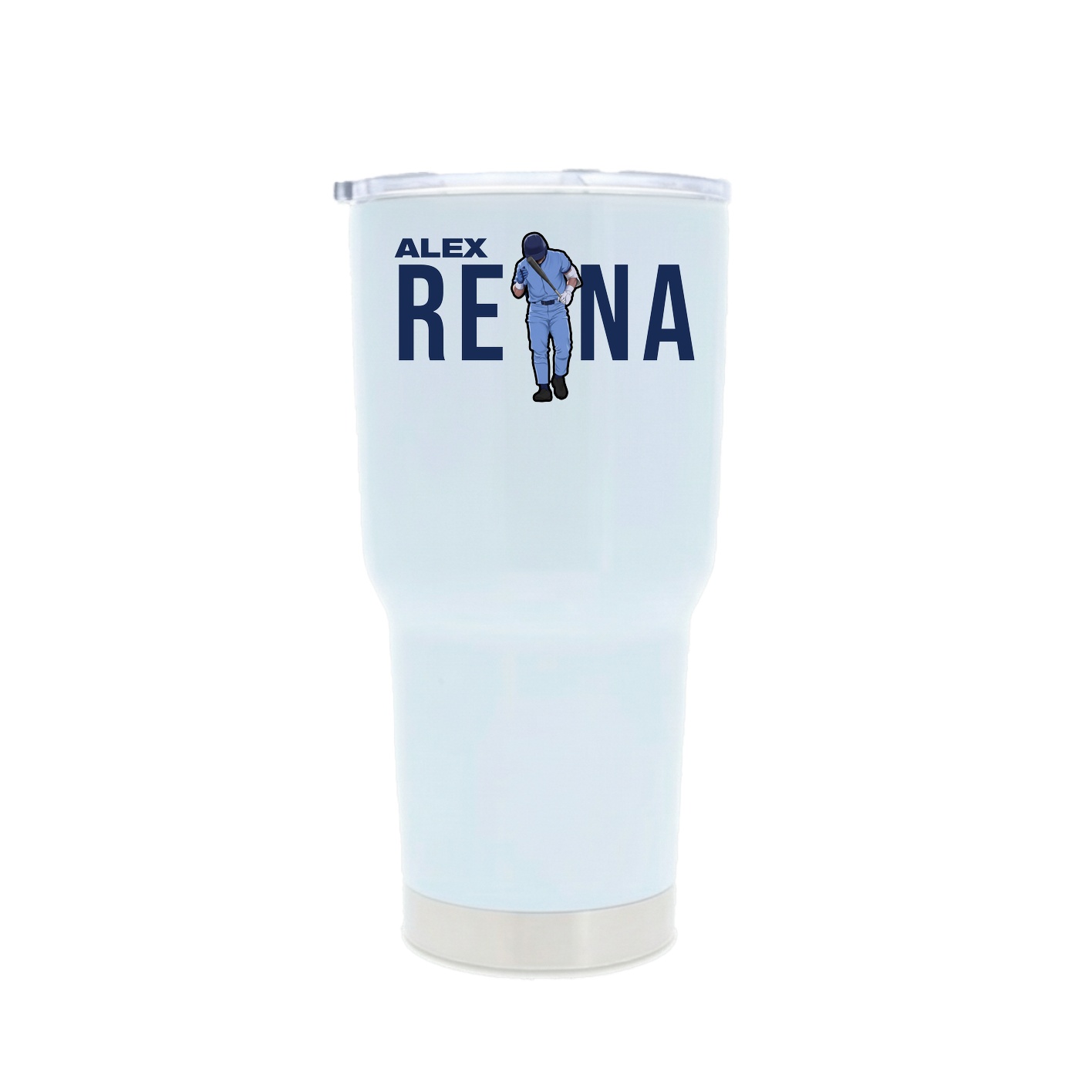 30oz Stainless Steel Tumbler — Player Name in White
