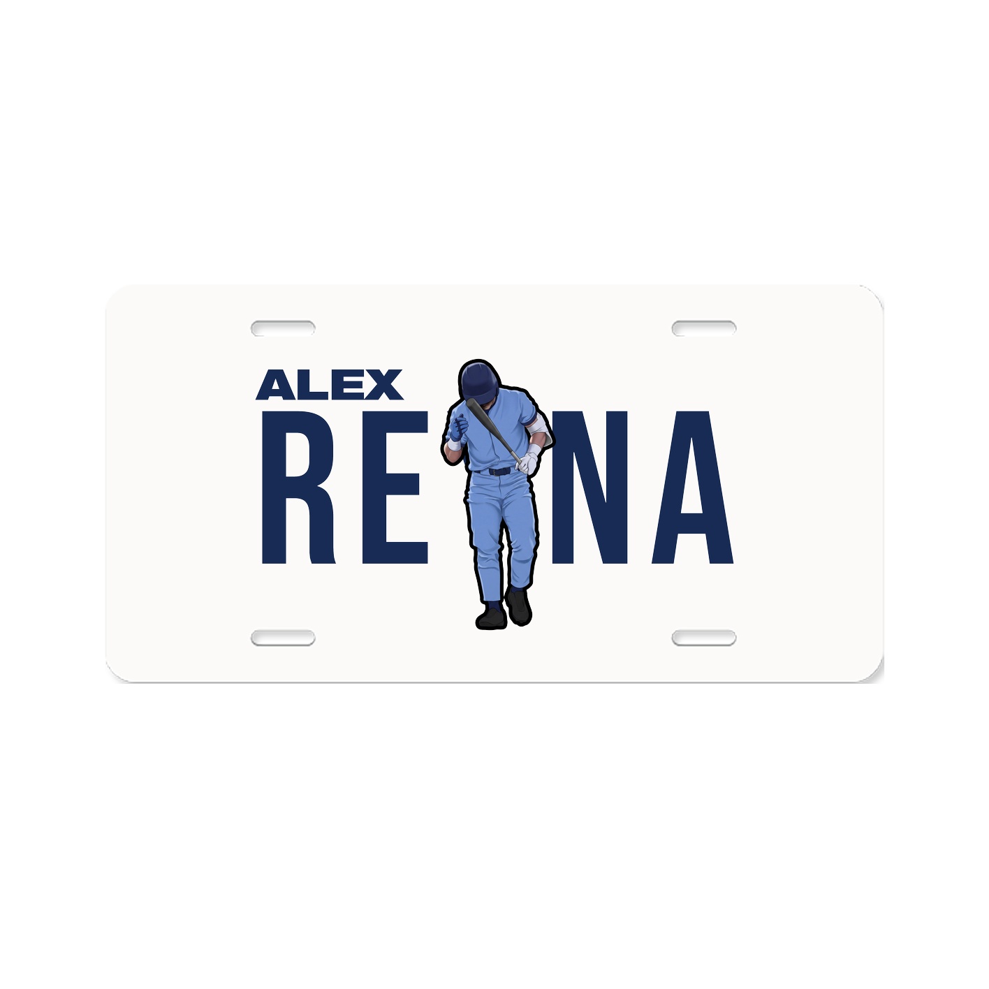 License Plate — Player Name in Classic