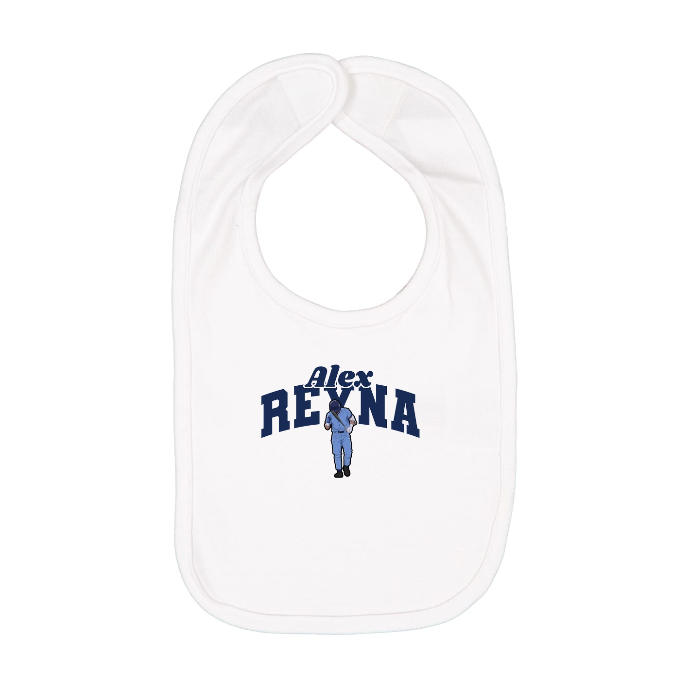 Infant Bib — Signature Arch in White
