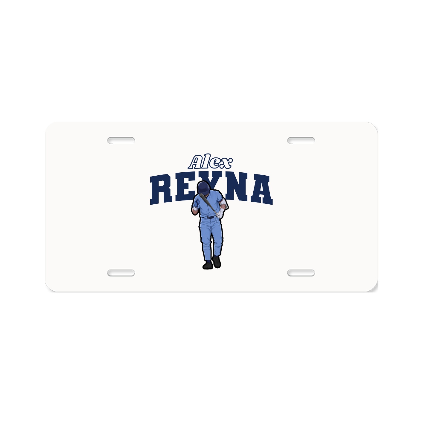 License Plate — Name Arch in Classic
