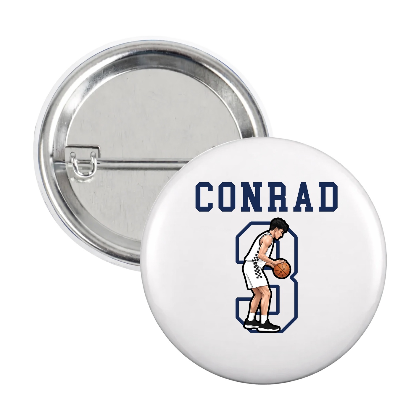 Game Day Button — Shirsey in White