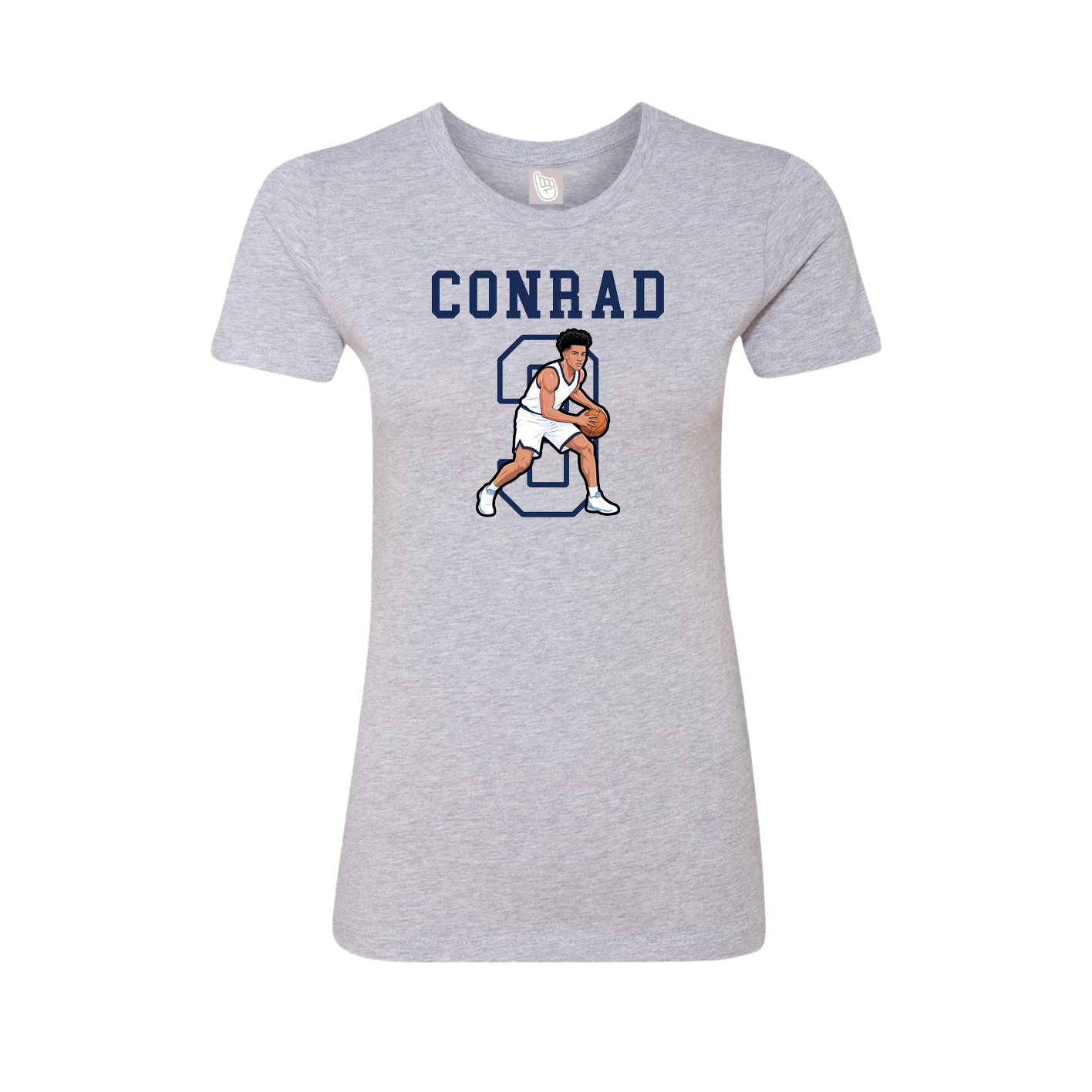 Fitted Women's Tee — Shirsey in Grey