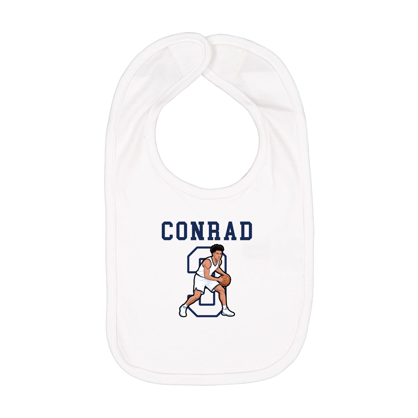Infant Bib — Shirsey in White