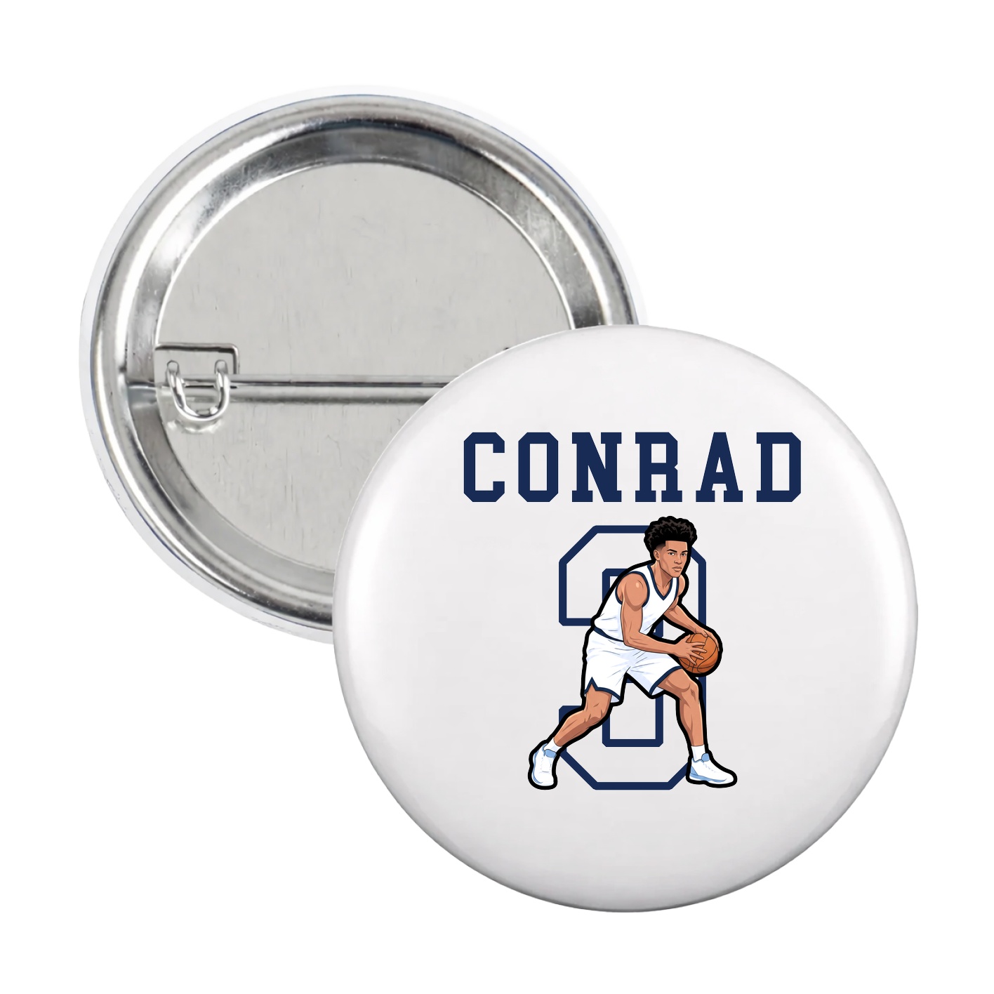 Game Day Button — Shirsey in White