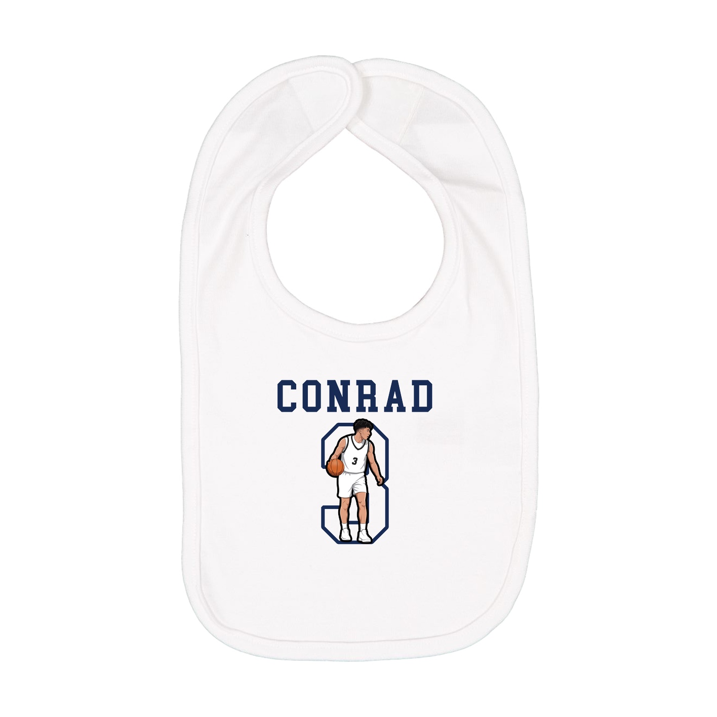Infant Bib — Shirsey in White