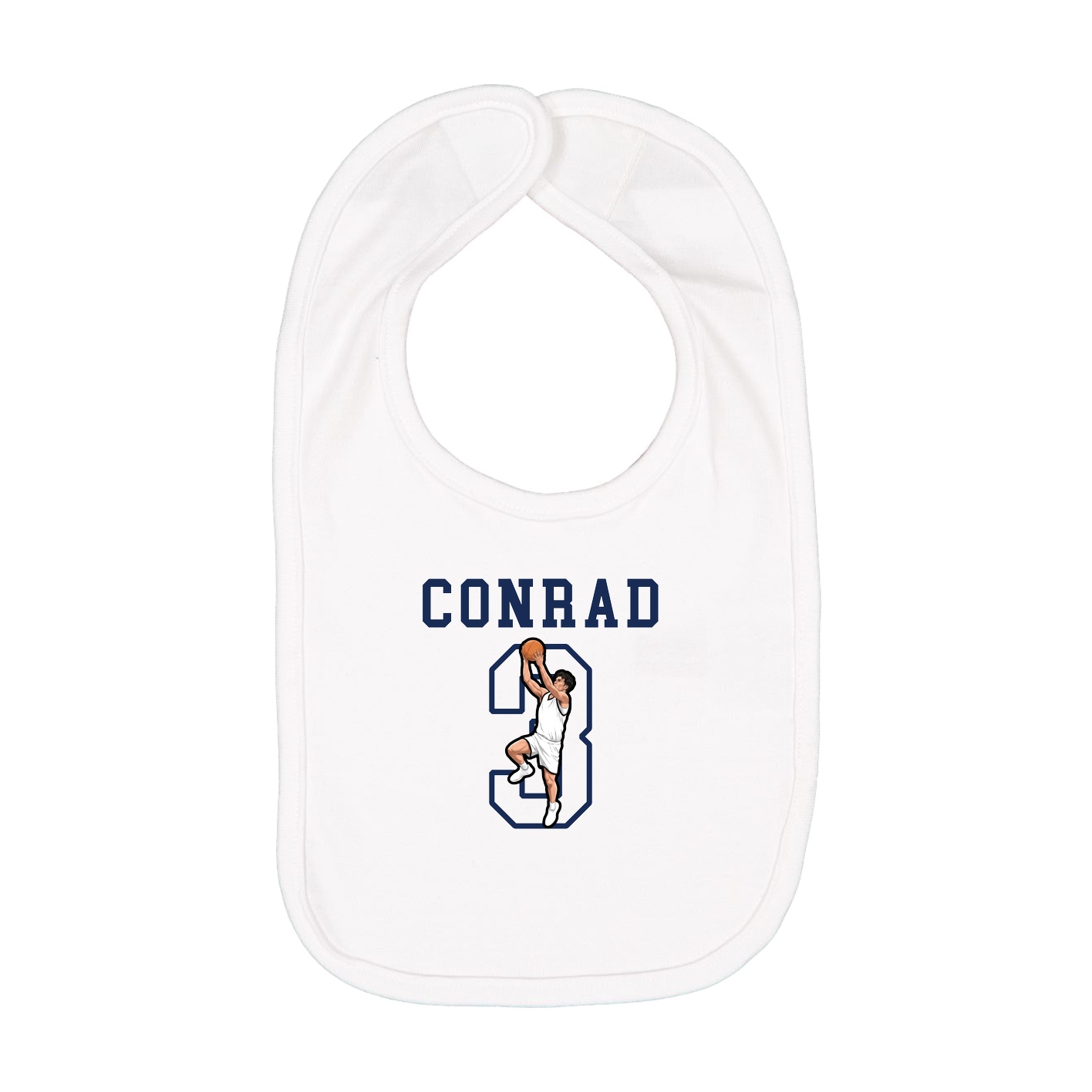 Infant Bib — Shirsey in White