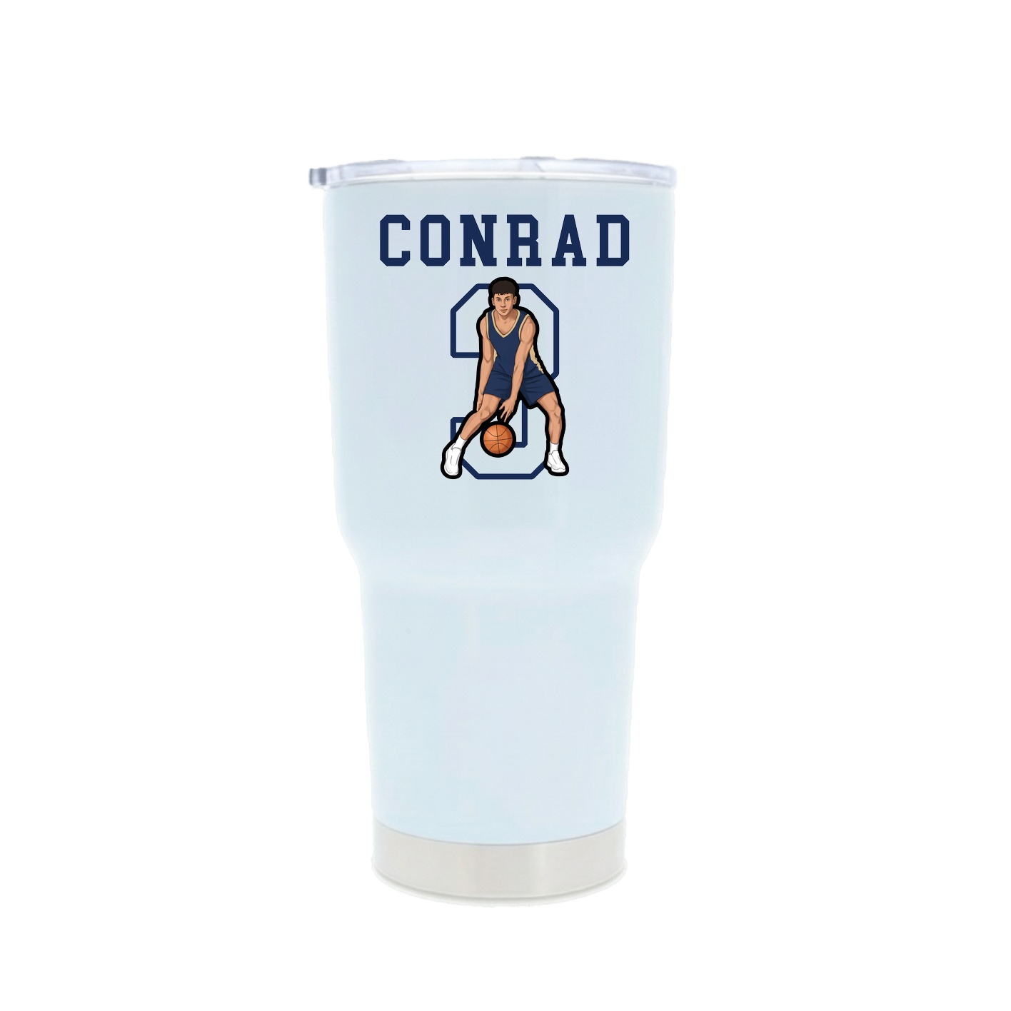 30oz Stainless Steel Tumbler — Shirsey in White