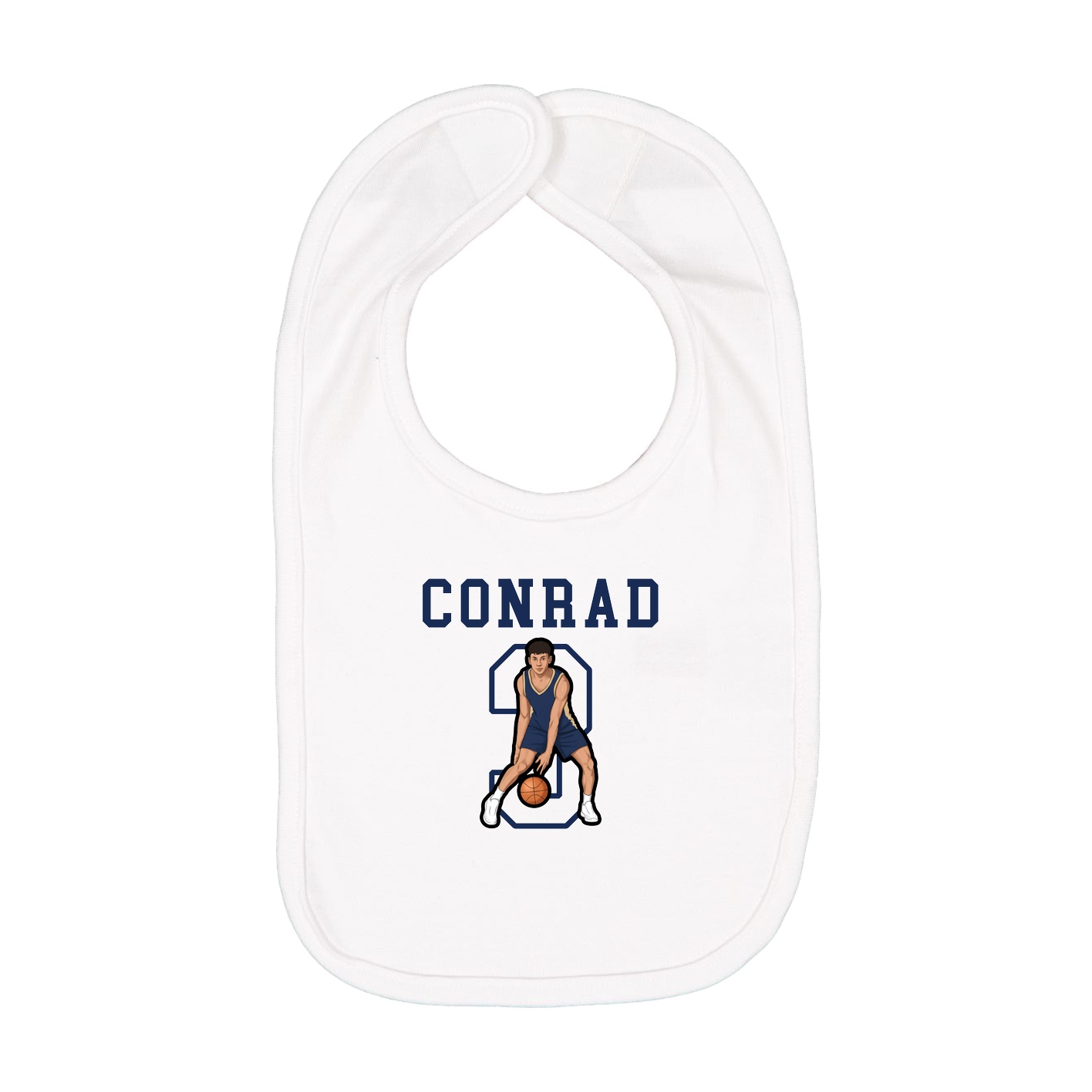 Infant Bib — Shirsey in White