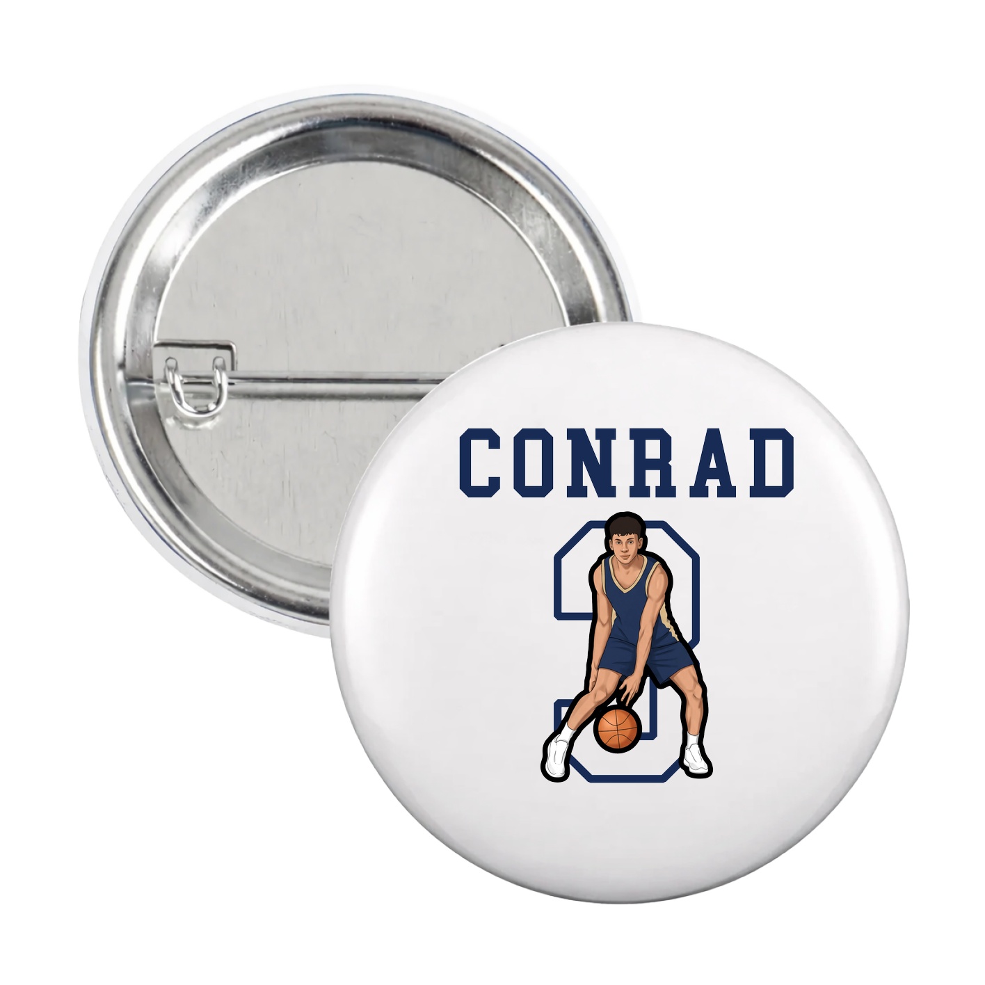 Game Day Button — Shirsey in White
