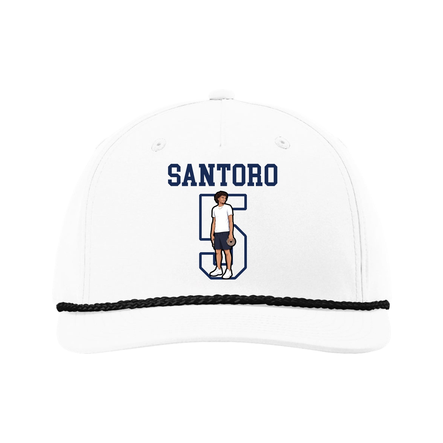 Five-Panel Classic Rope Cap — Shirsey in White