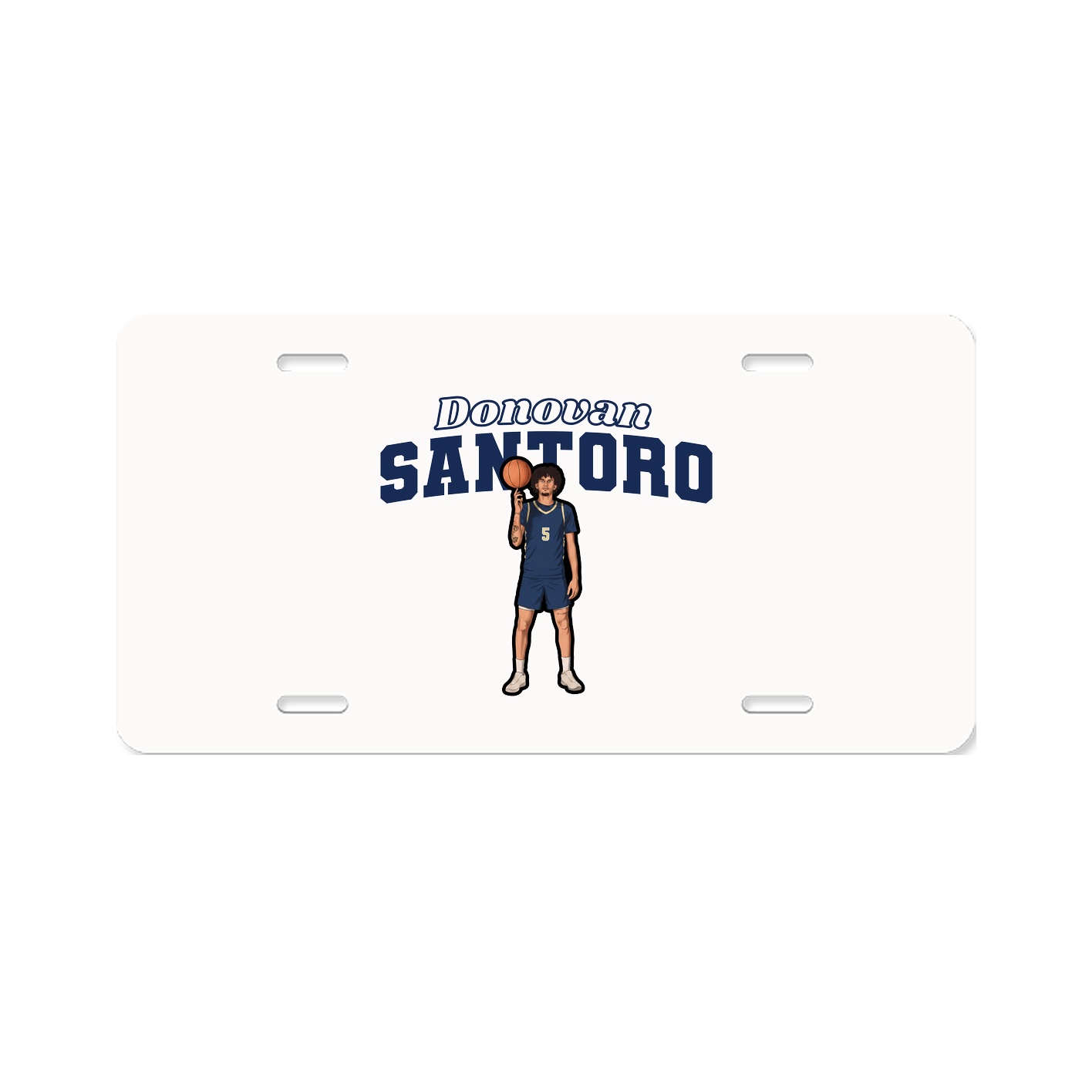 License Plate — Name Arch in Classic