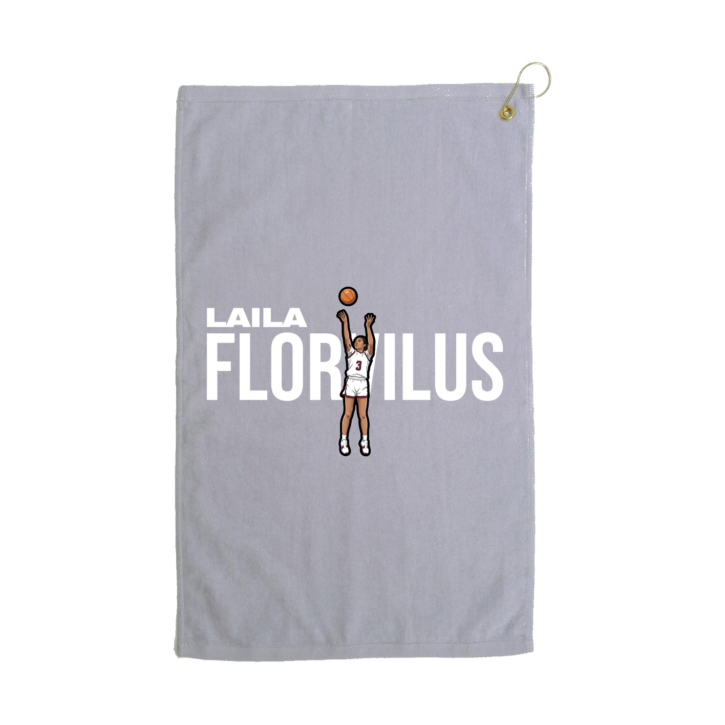 Golf Towel — Player Name in Grey