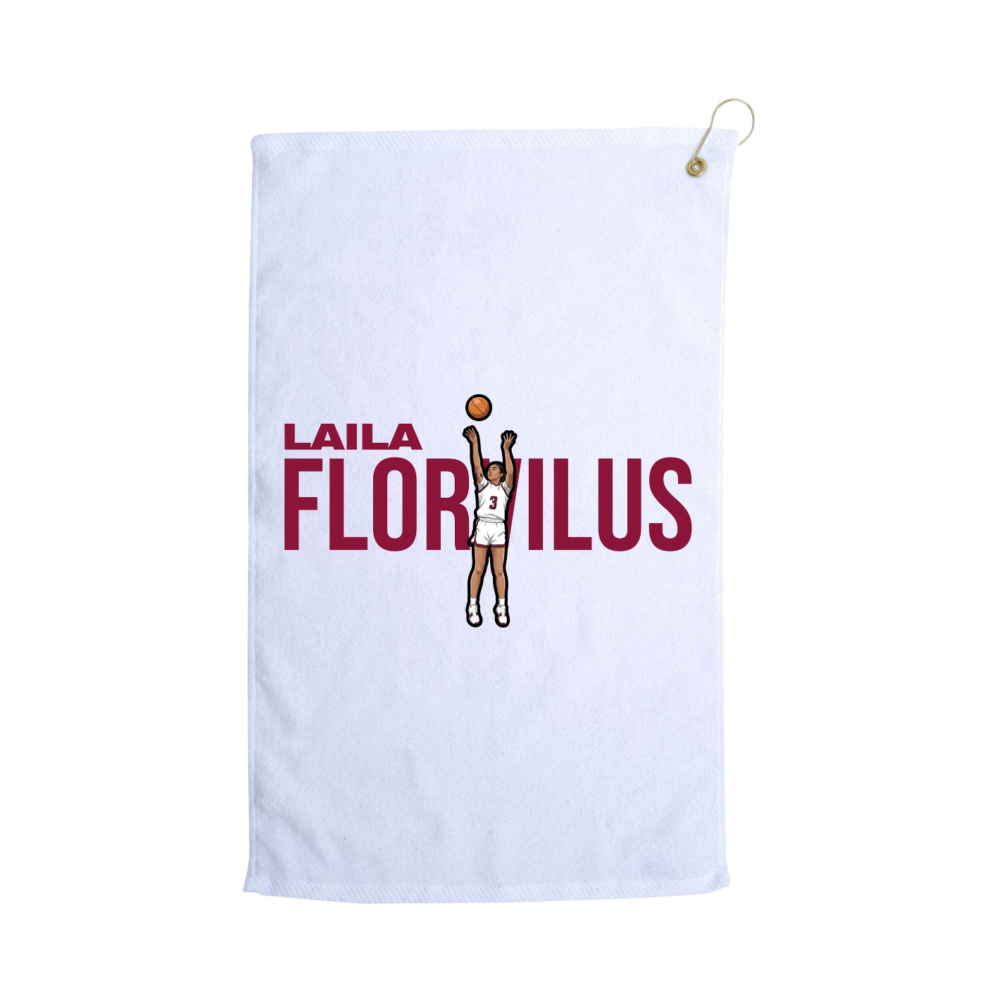 Golf Towel — Player Name in White