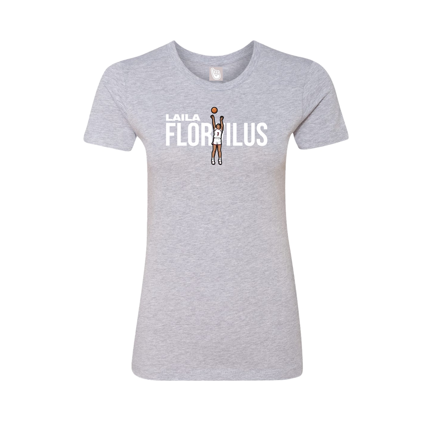 Womens Tee — Player Name in Grey