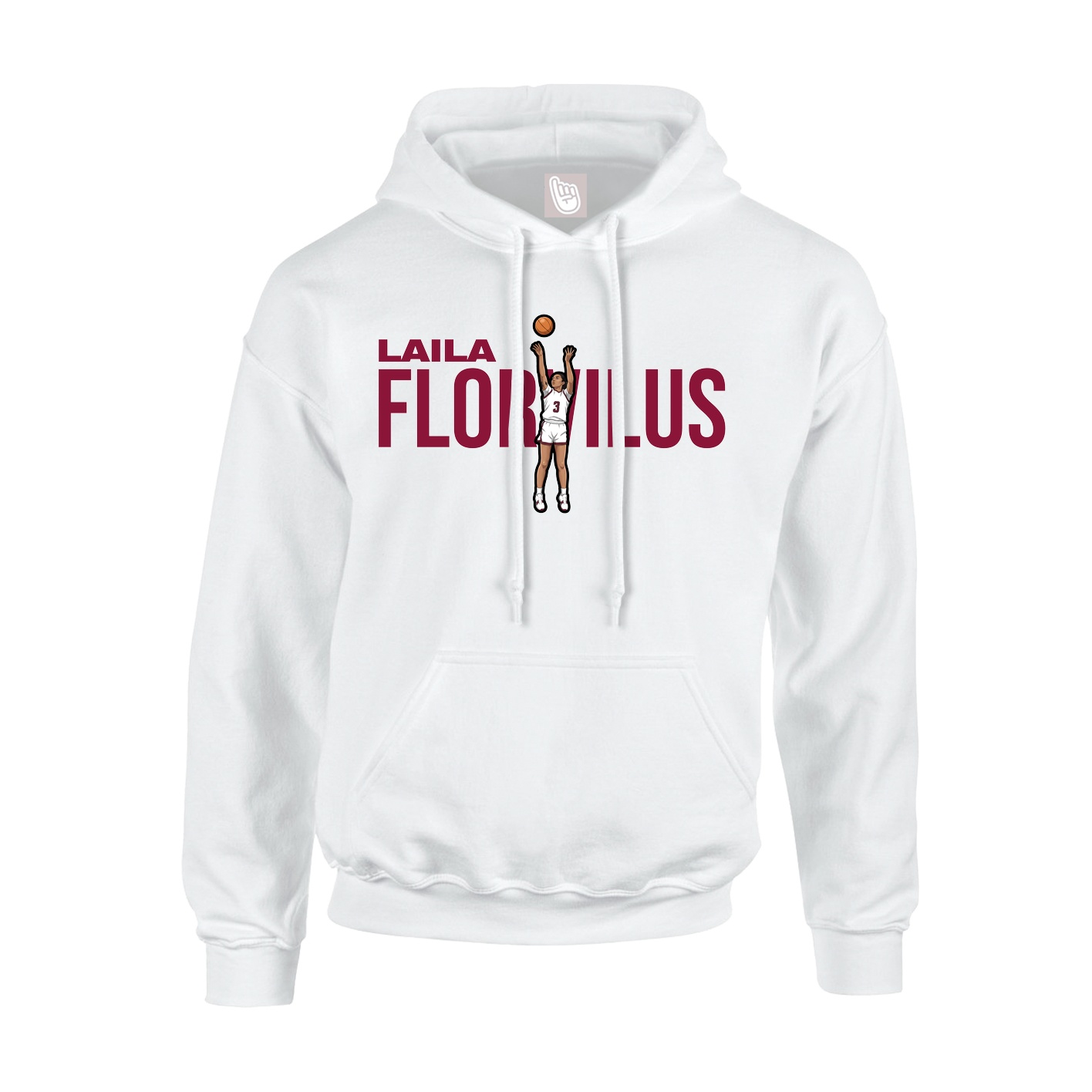 Youth Hoodie — Player Name in White