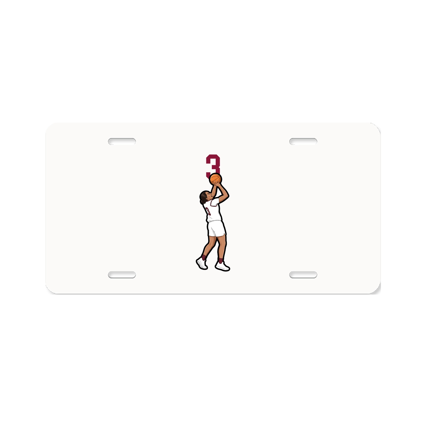 License Plate — Number Top in Classic