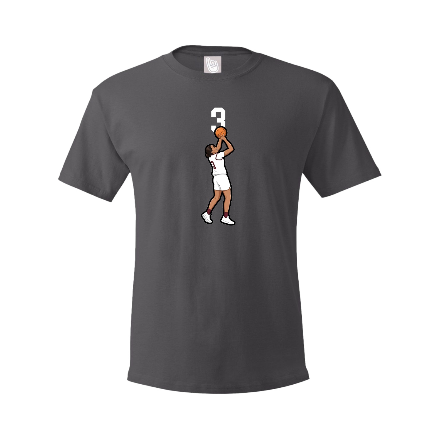 Tee — Number Top in Grey