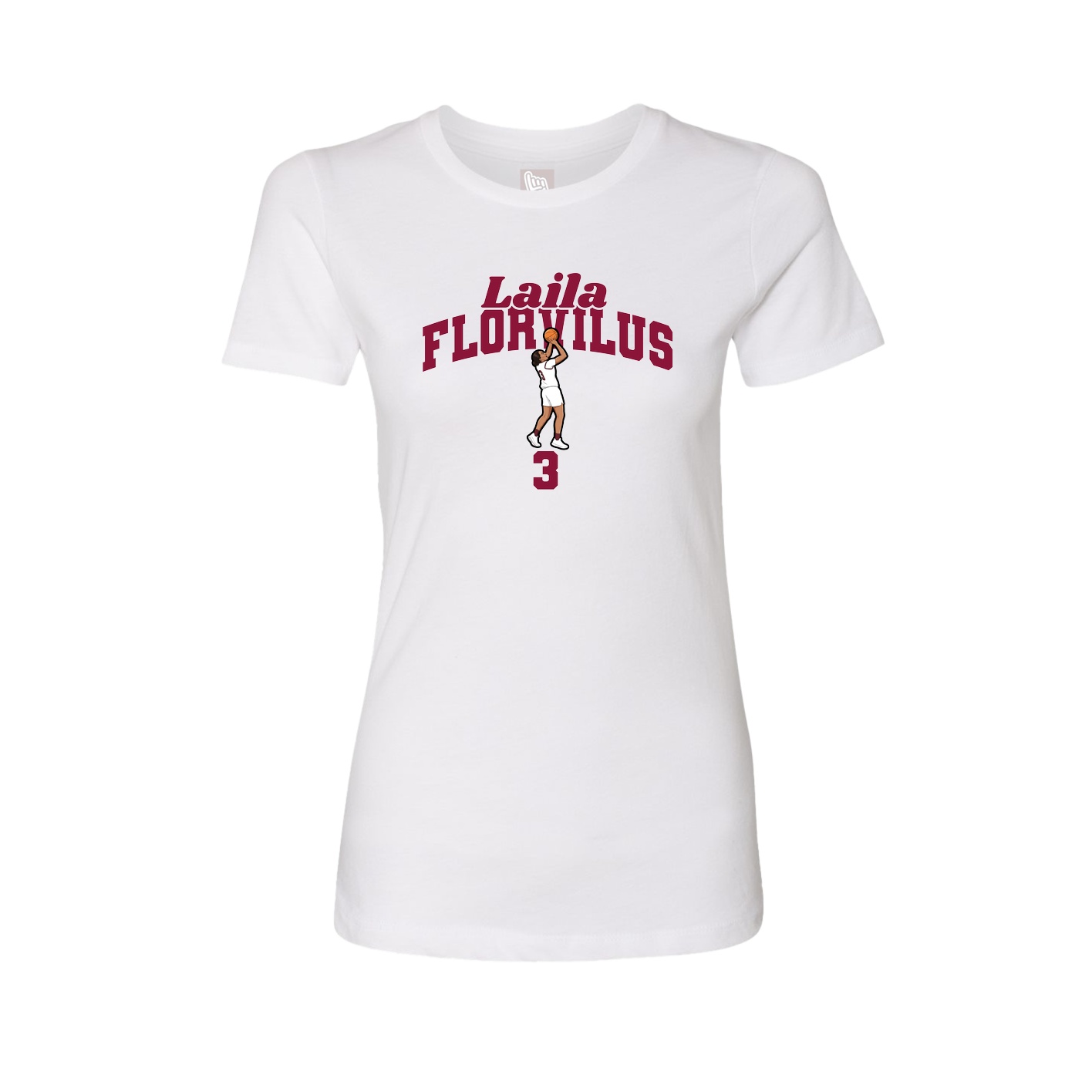Womens Tee — Signature Arch in White