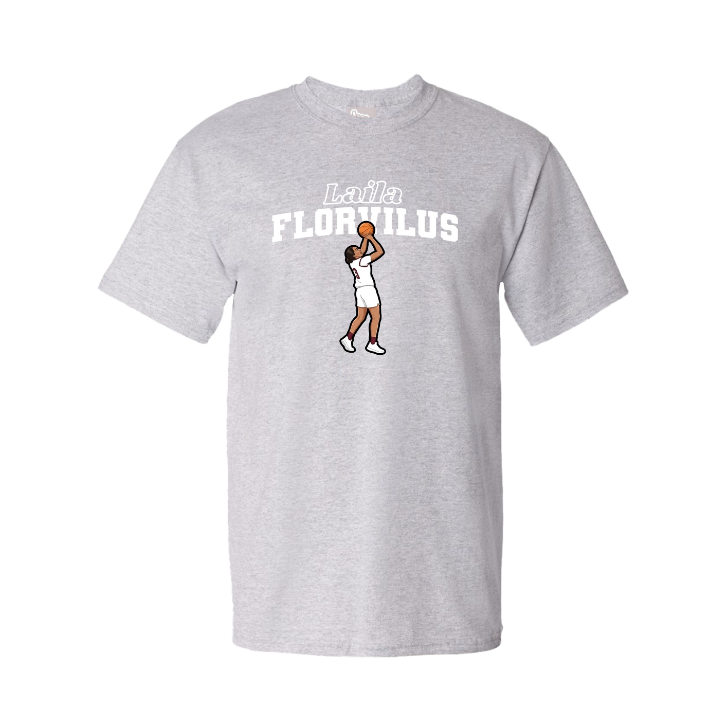Tee — Name Arch in Grey