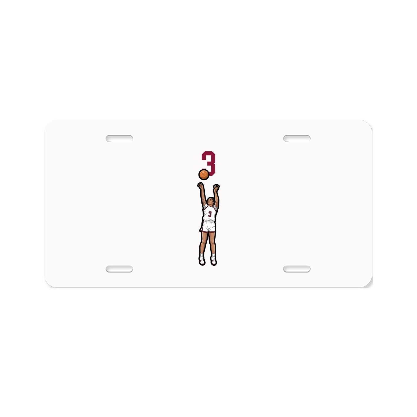 License Plate — Number Top in Classic